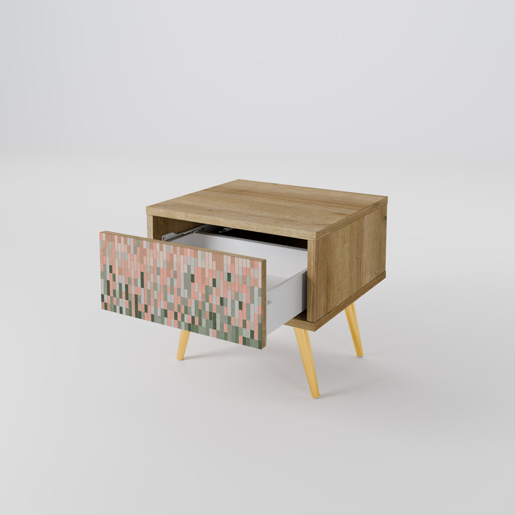 BUILDING THE FUTURE Nightstand in Oak Effect