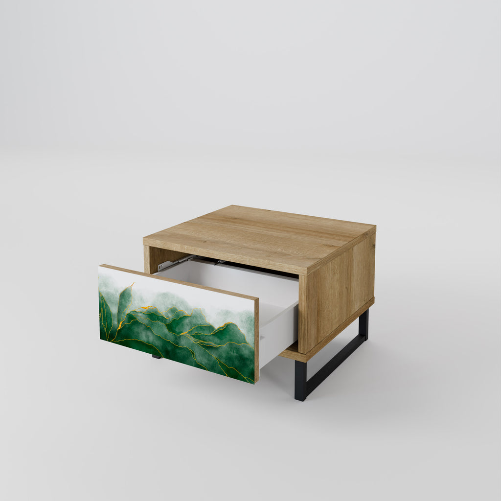 Mesita de noche EXPENSIVE NATURE efecto roble