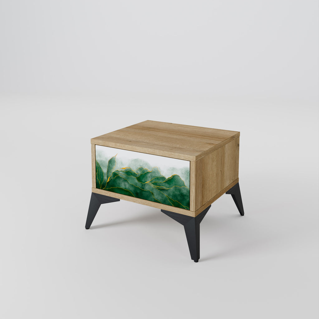 Mesita de noche EXPENSIVE NATURE efecto roble