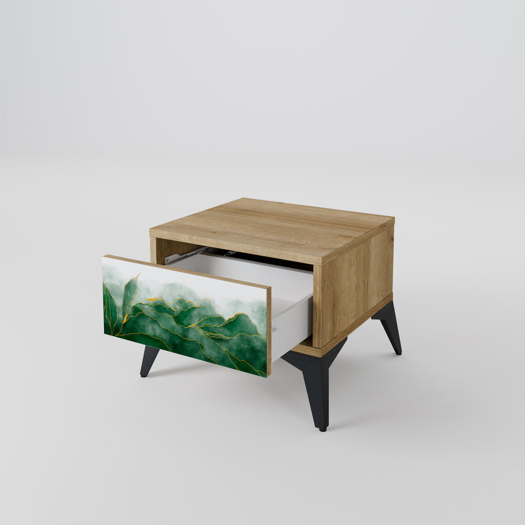 Mesita de noche EXPENSIVE NATURE efecto roble