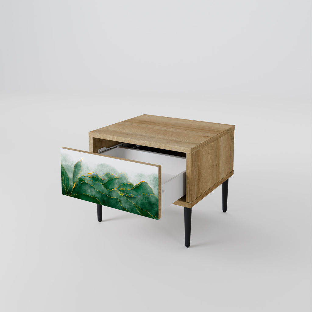 Mesita de noche EXPENSIVE NATURE efecto roble