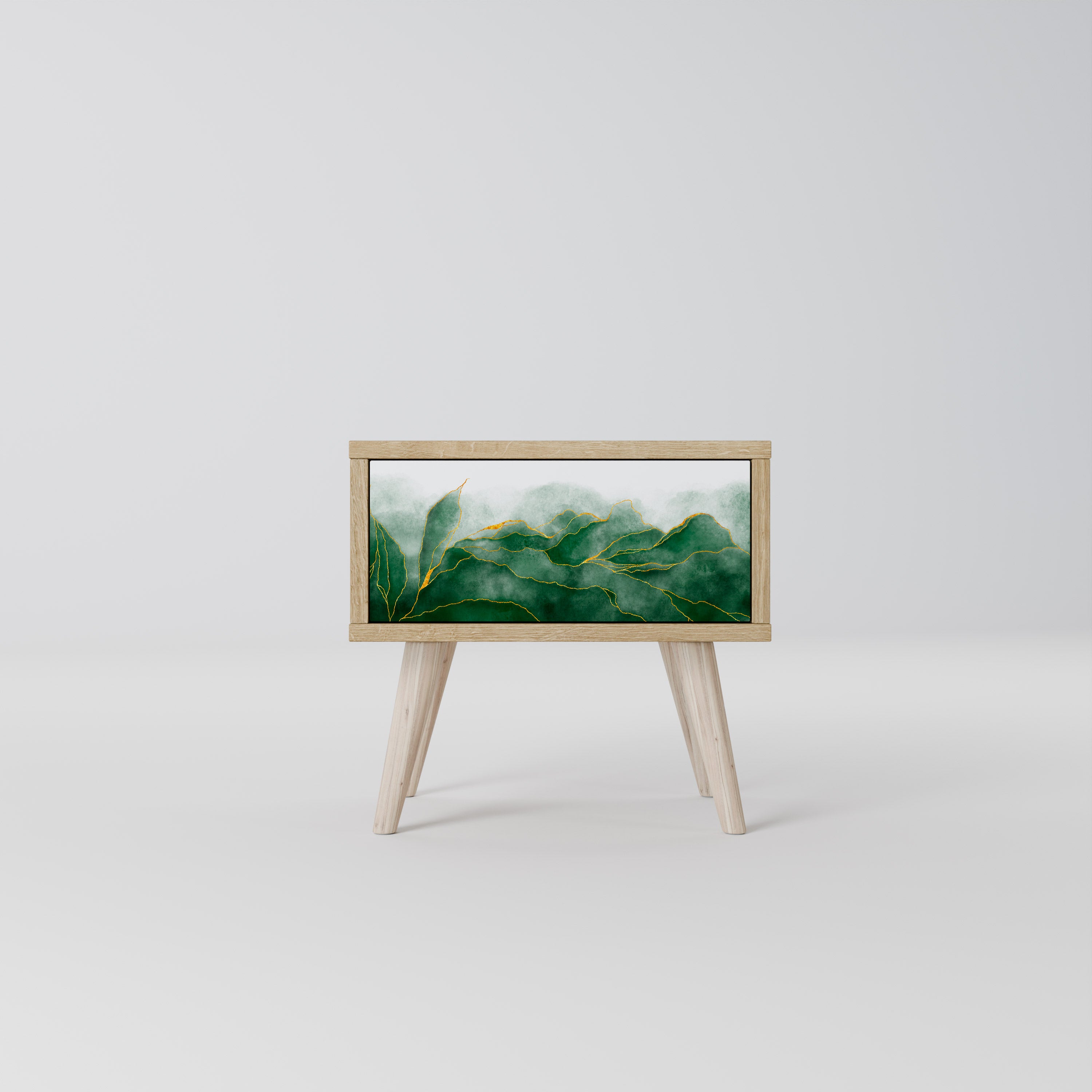 EXPENSIVE NATURE Nightstand in Oak Effect