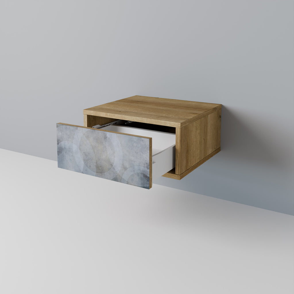 MUTED ARC Nightstand in Oak Effect
