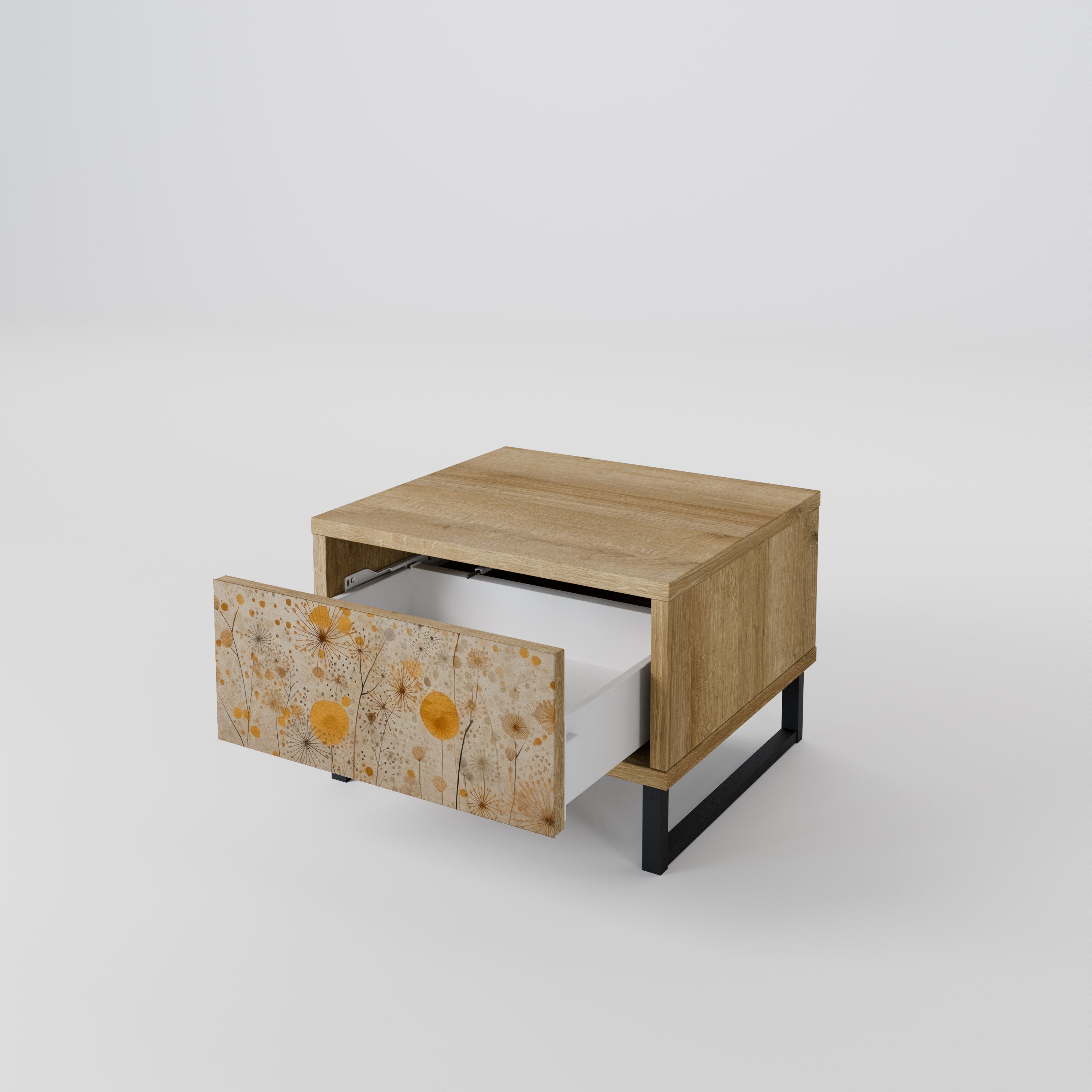 MORNING GLADE Nightstand in Oak Effect