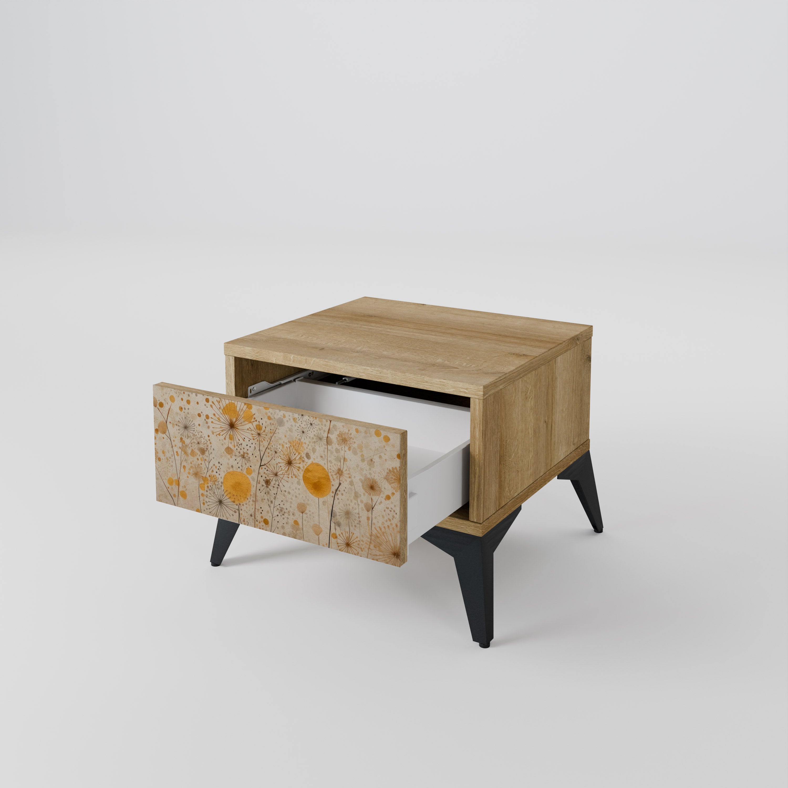 MORNING GLADE Nightstand in Oak Effect