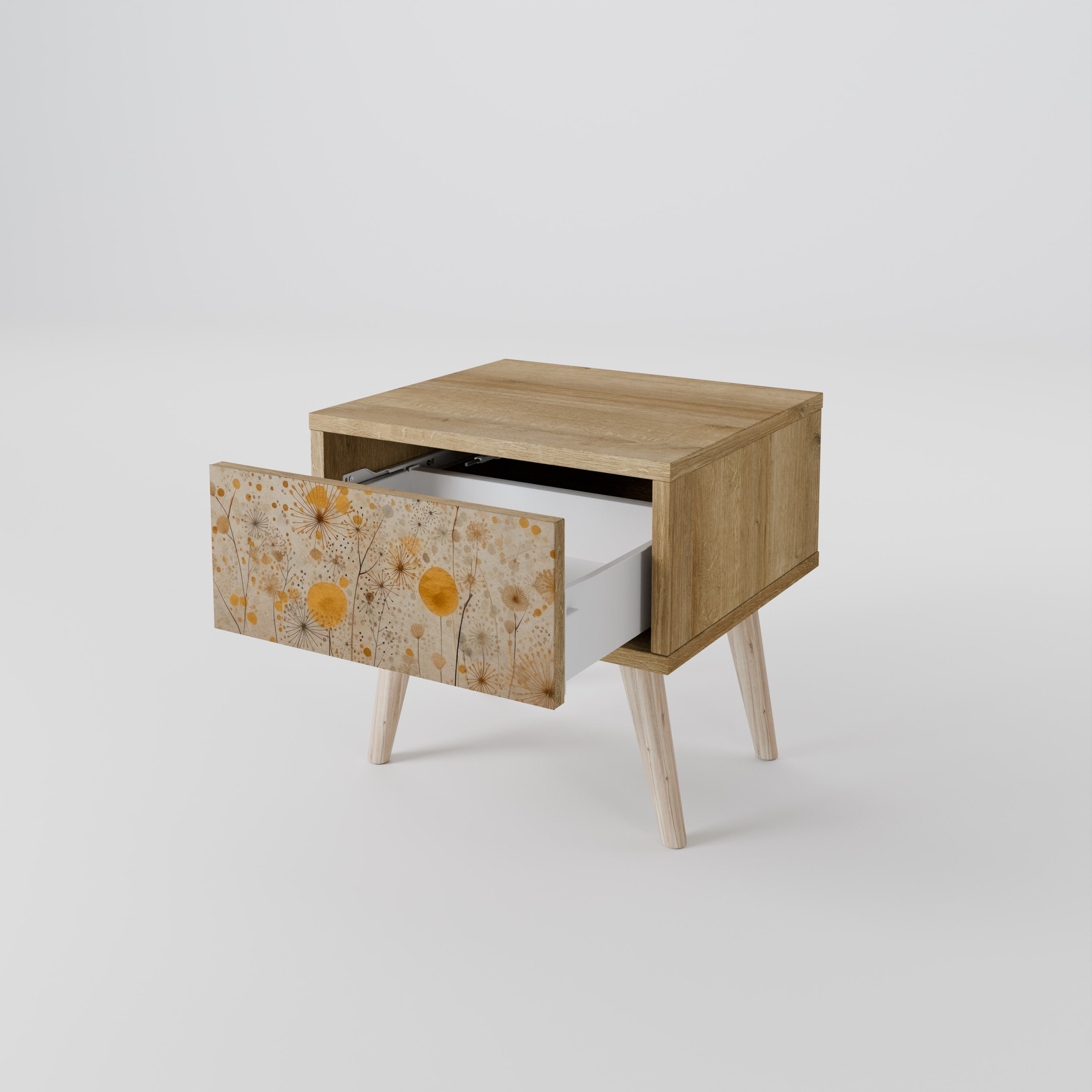 MORNING GLADE Nightstand in Oak Effect