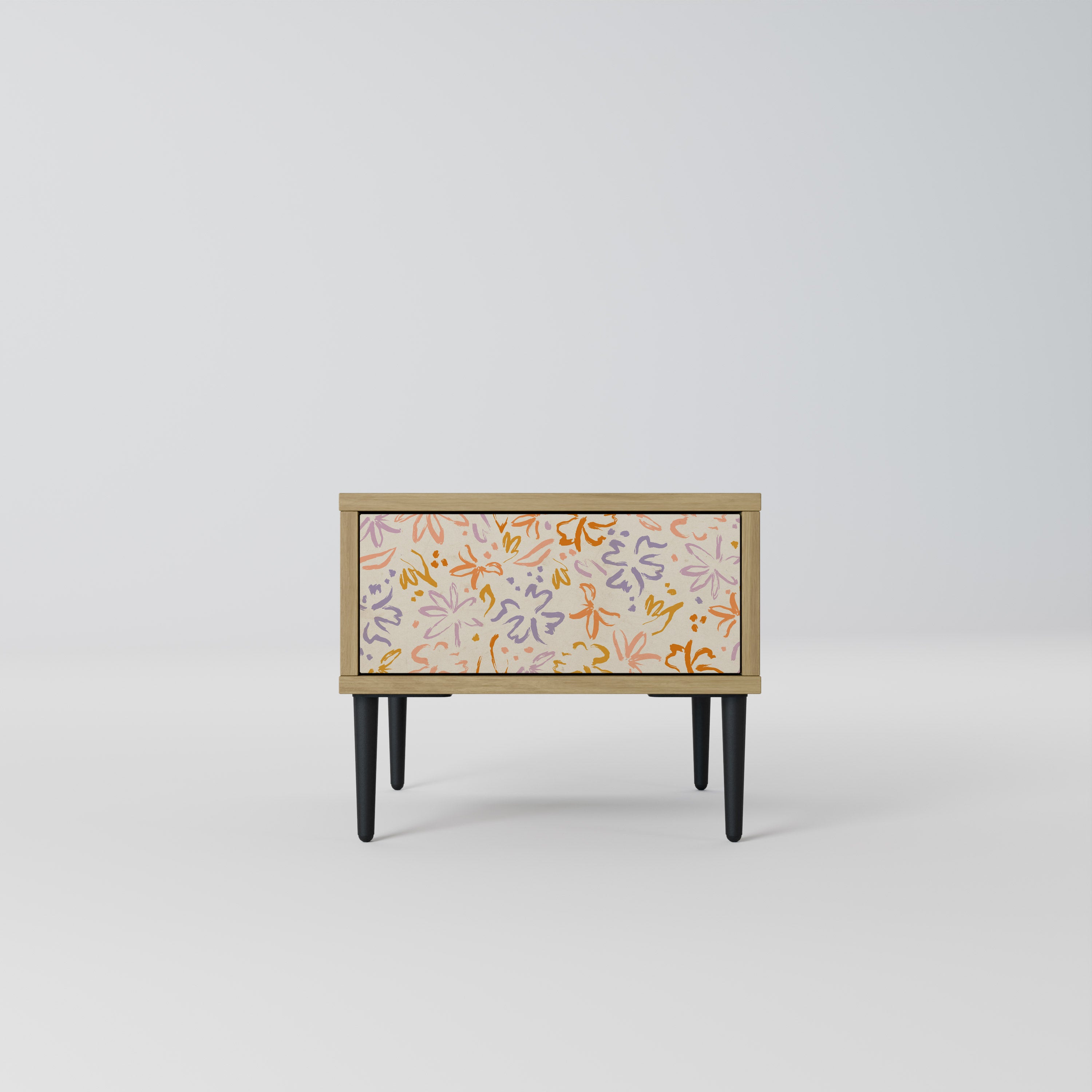 SPRING WHIMSY Nightstand in Oak Effect