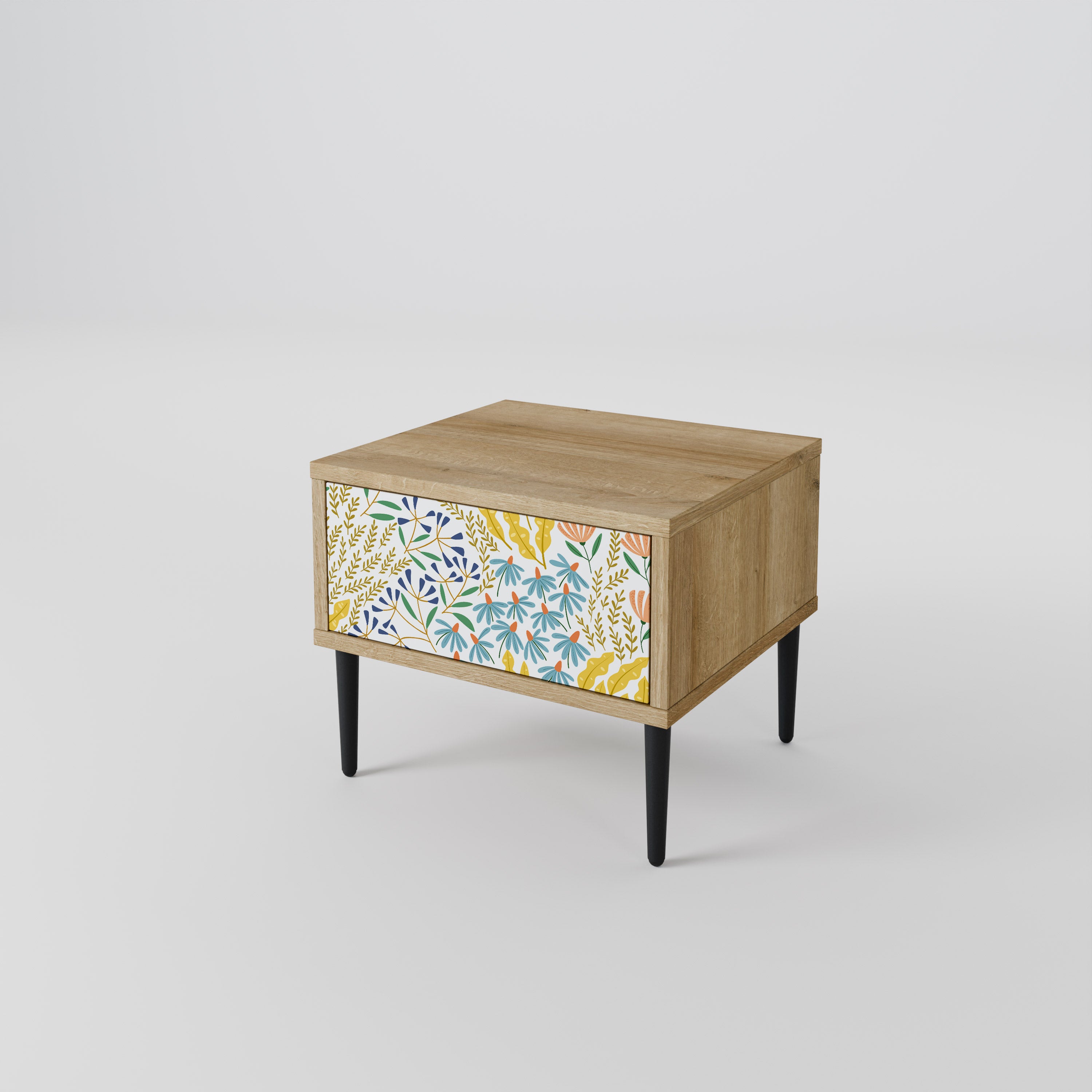 HELLO SPRING Nightstand in Oak Effect