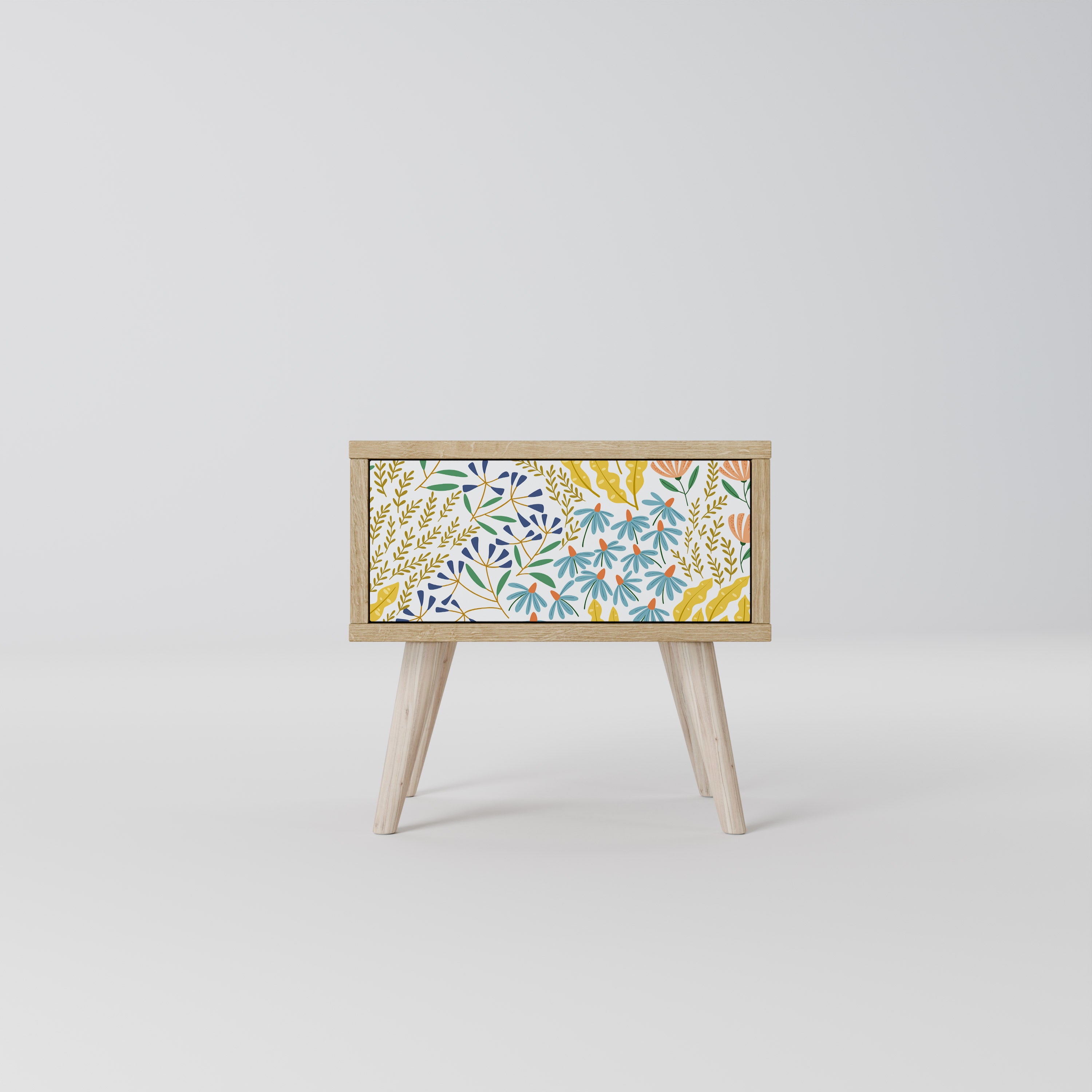 HELLO SPRING Nightstand in Oak Effect