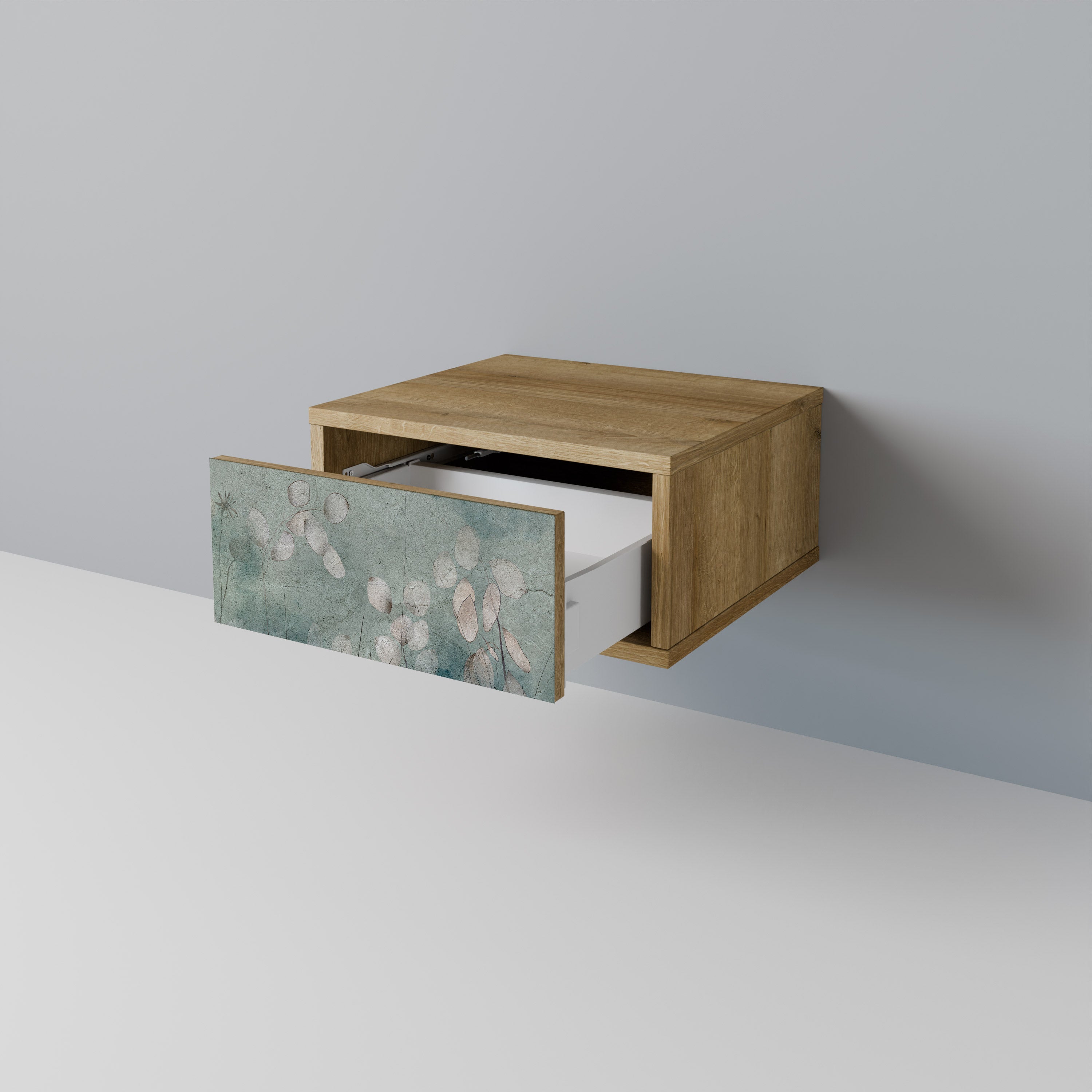 NIGHT LADY Nightstand in Oak Effect