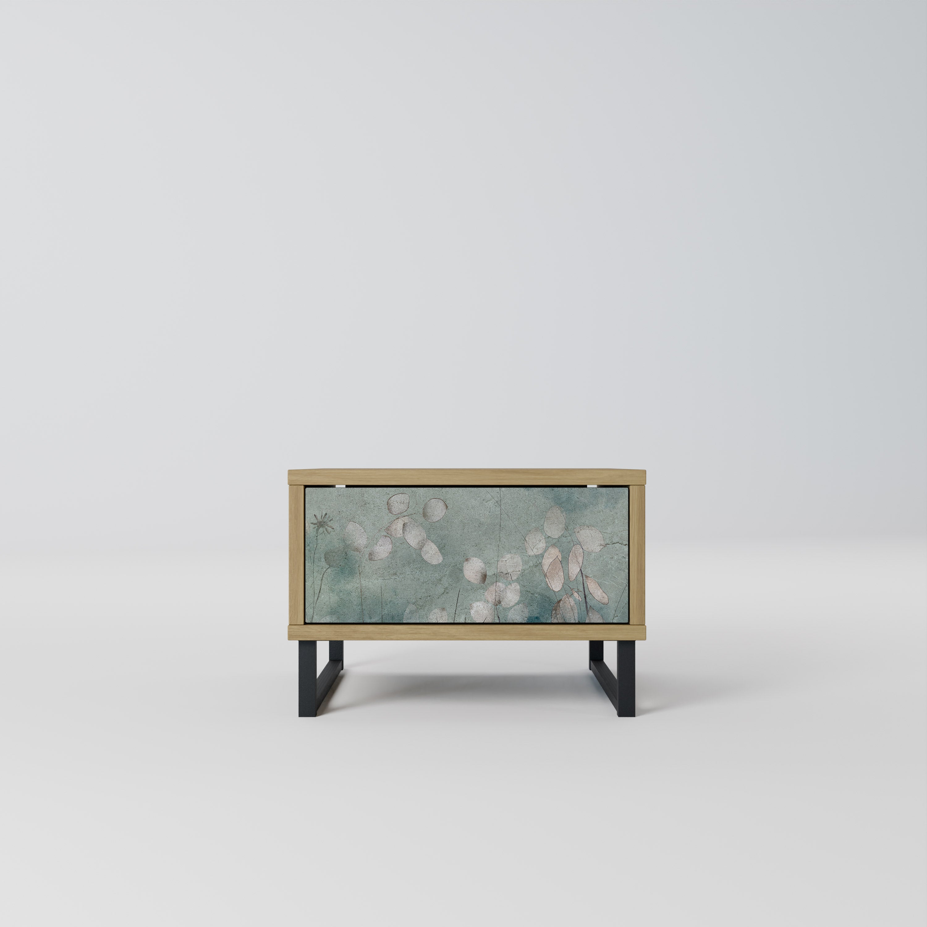 NIGHT LADY Nightstand in Oak Effect