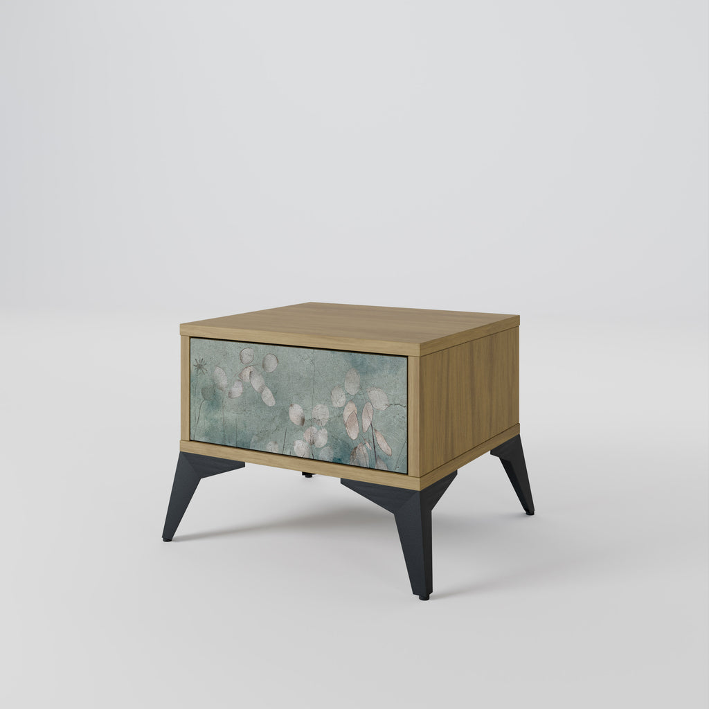 NIGHT LADY Nightstand in Oak Effect