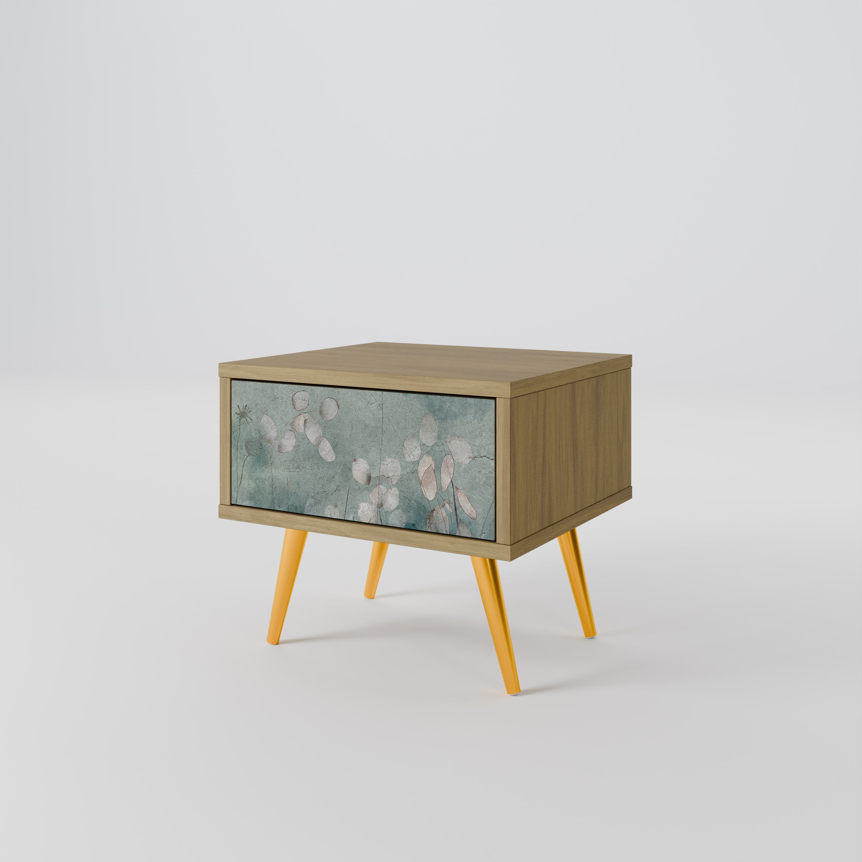NIGHT LADY Nightstand in Oak Effect