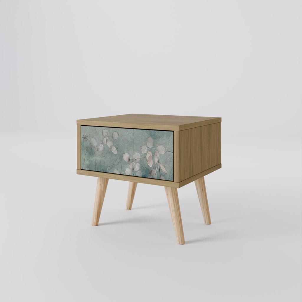 NIGHT LADY Nightstand in Oak Effect