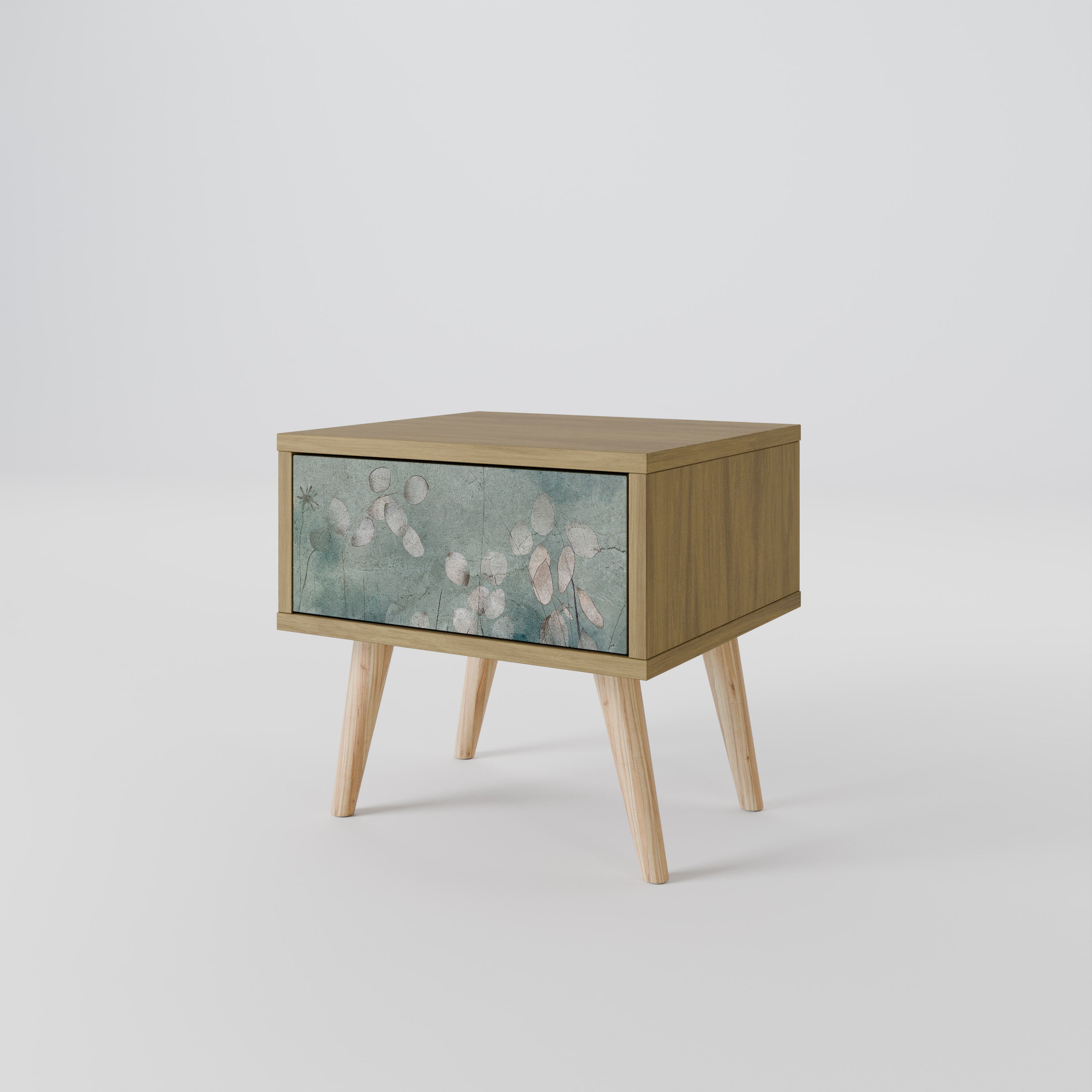 NIGHT LADY Nightstand in Oak Effect