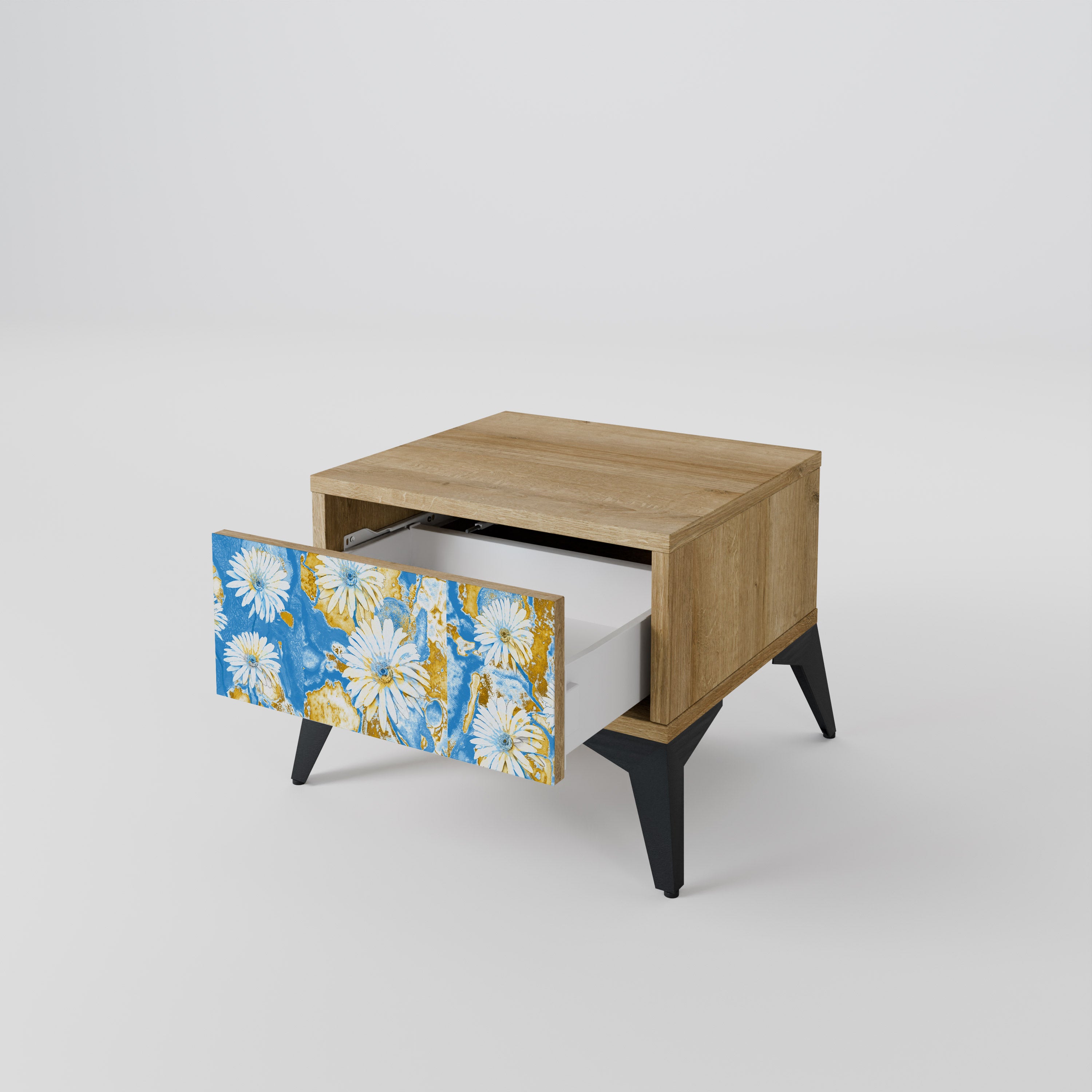 DAISY LUXE Nightstand in Oak Effect