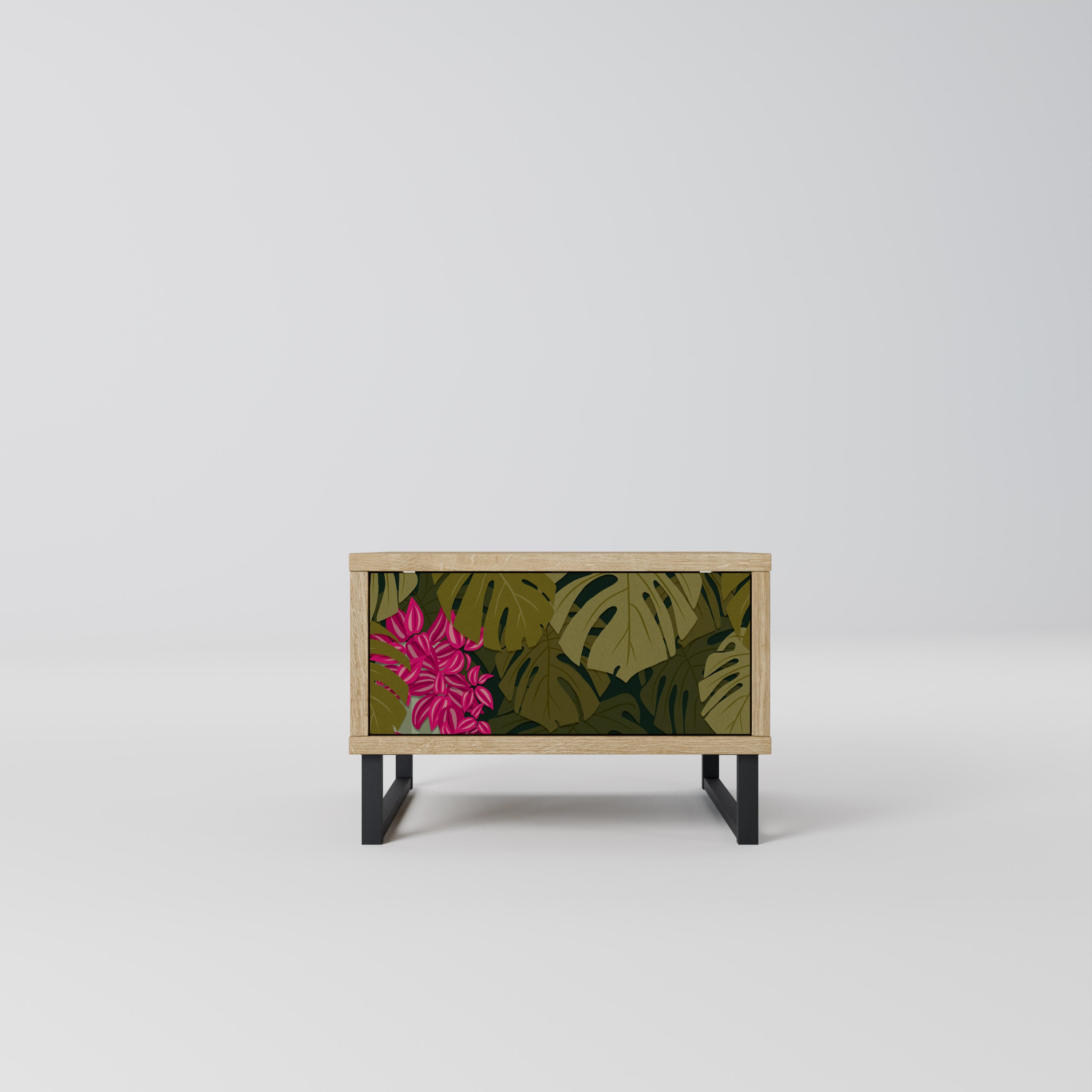 TROPICAL BEAUTY Nightstand in Oak Effect