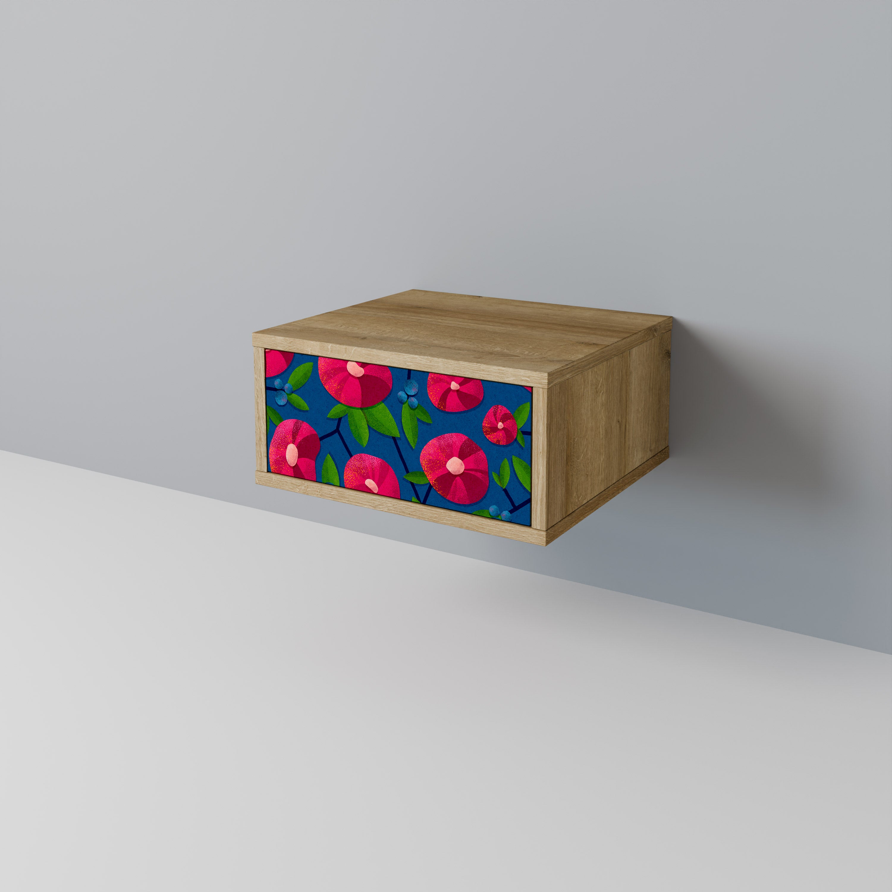 SPRING THOUGHTS Nightstand in Oak Effect