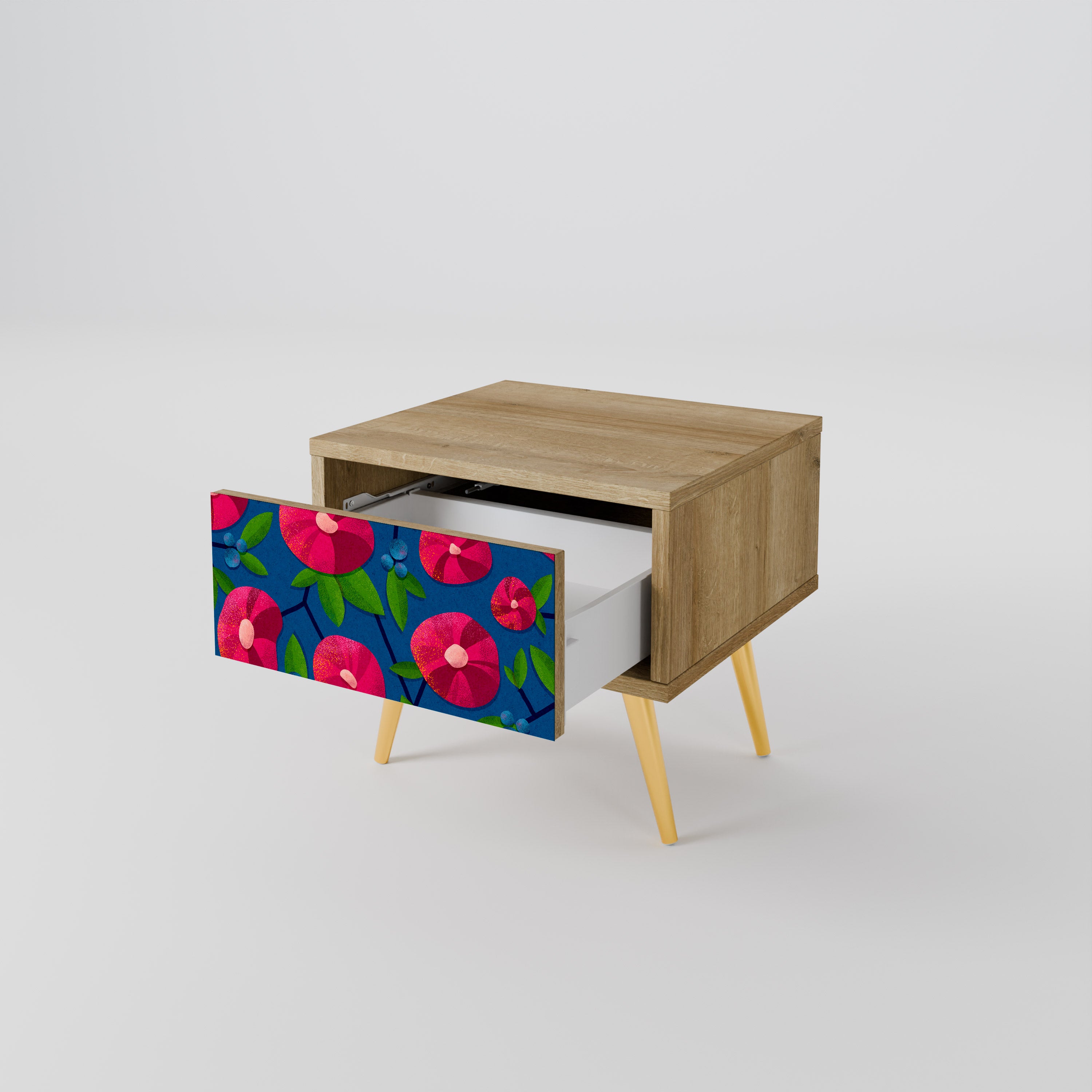 SPRING THOUGHTS Nightstand in Oak Effect