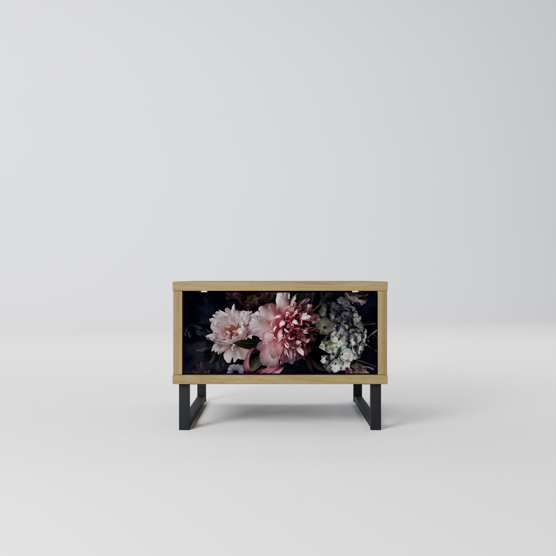 Mesita de noche PURE BLOSSOM efecto roble