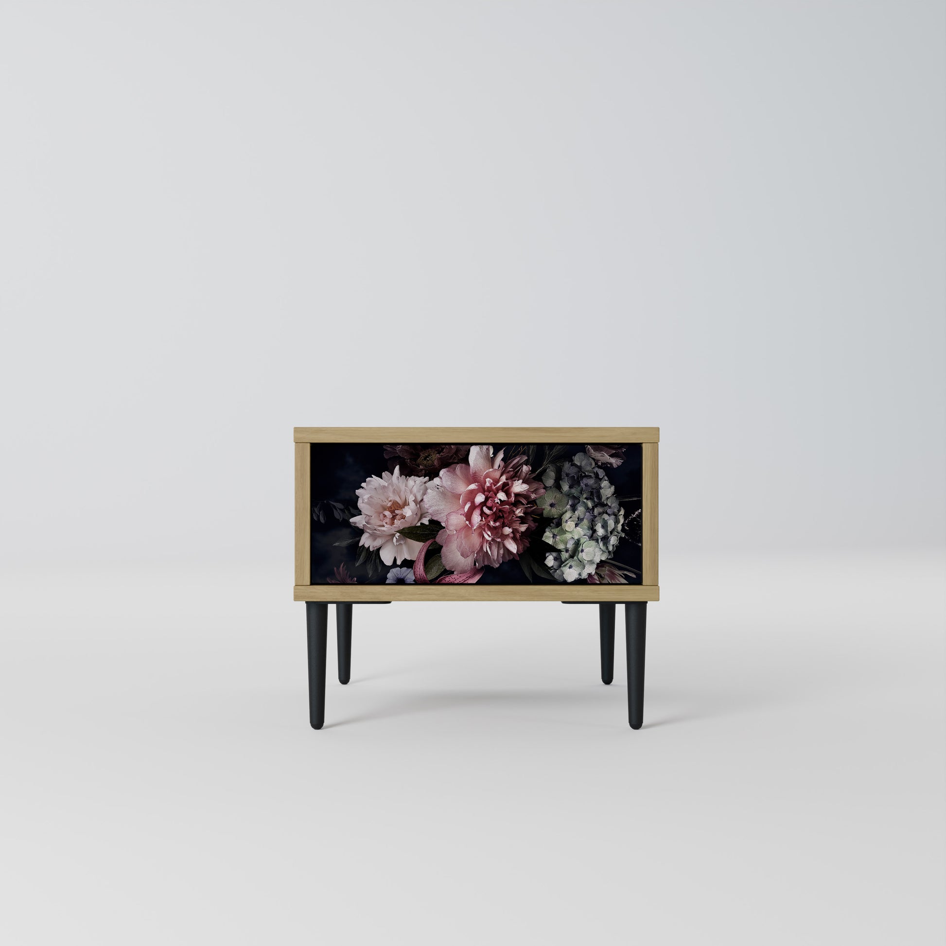 Mesita de noche PURE BLOSSOM efecto roble