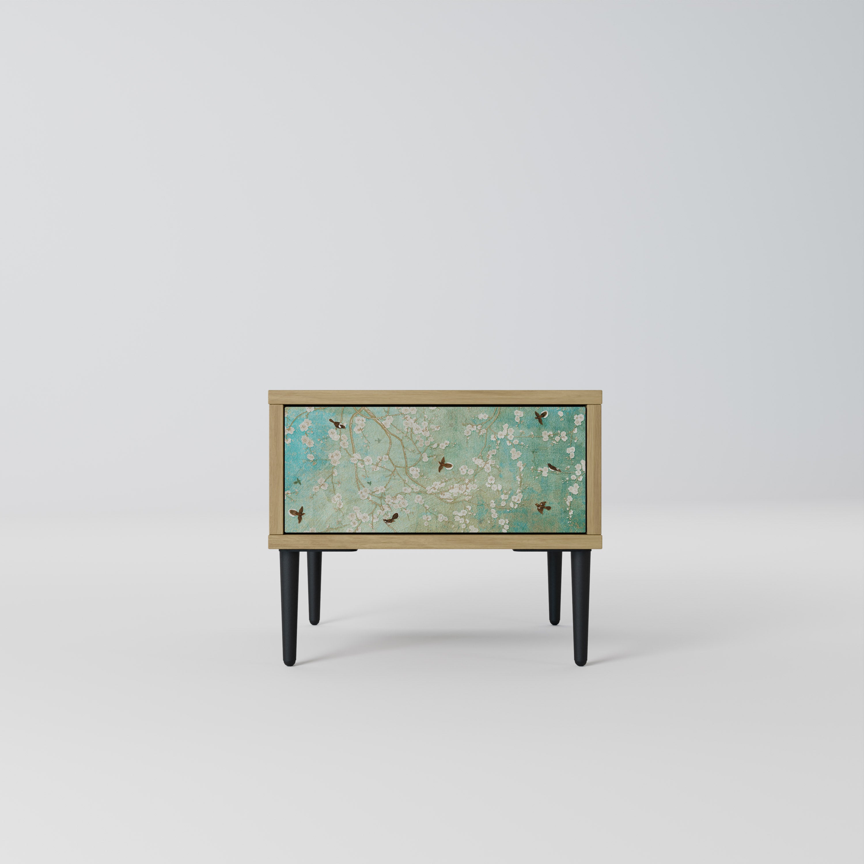 BLOOMING CHARM Nightstand in Oak Effect