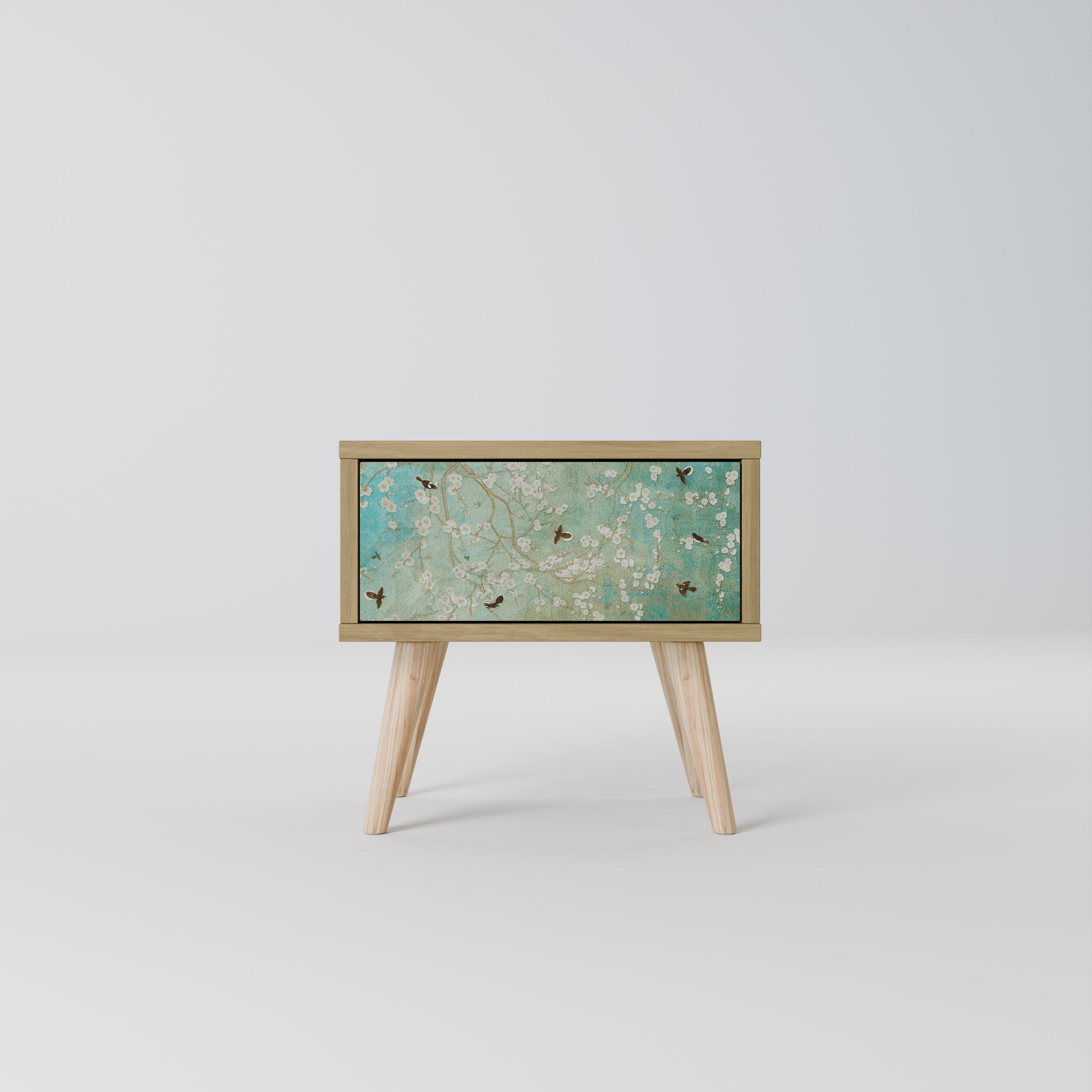 BLOOMING CHARM Nightstand in Oak Effect