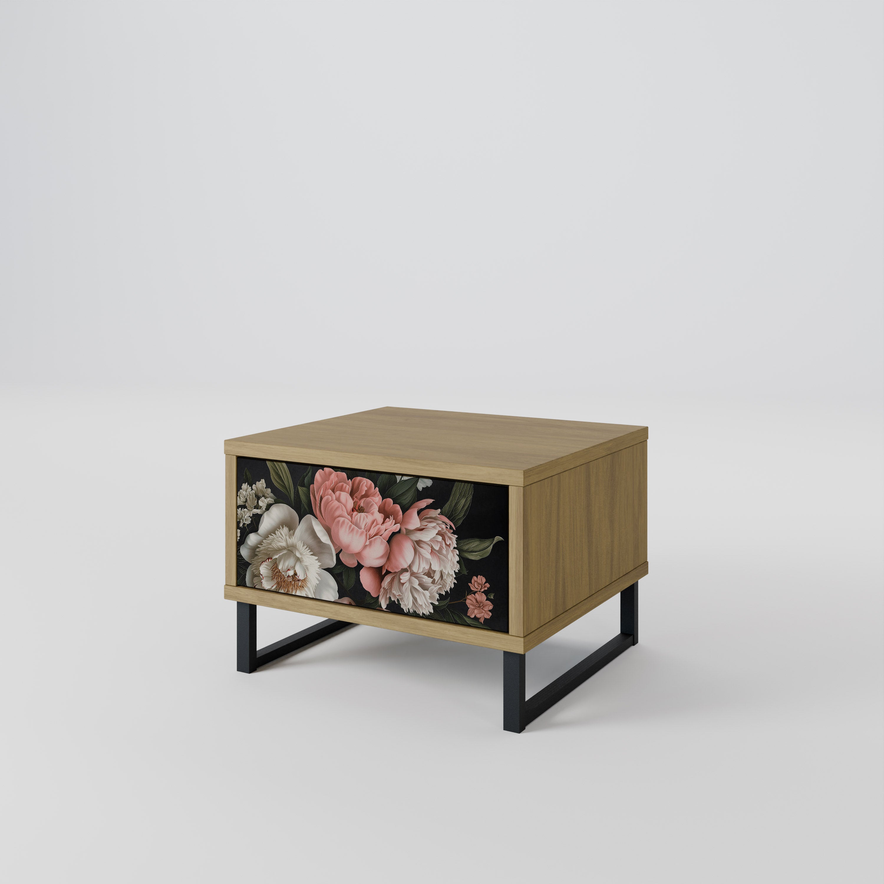 LUSH ELEGANCE Nightstand in Oak Effect