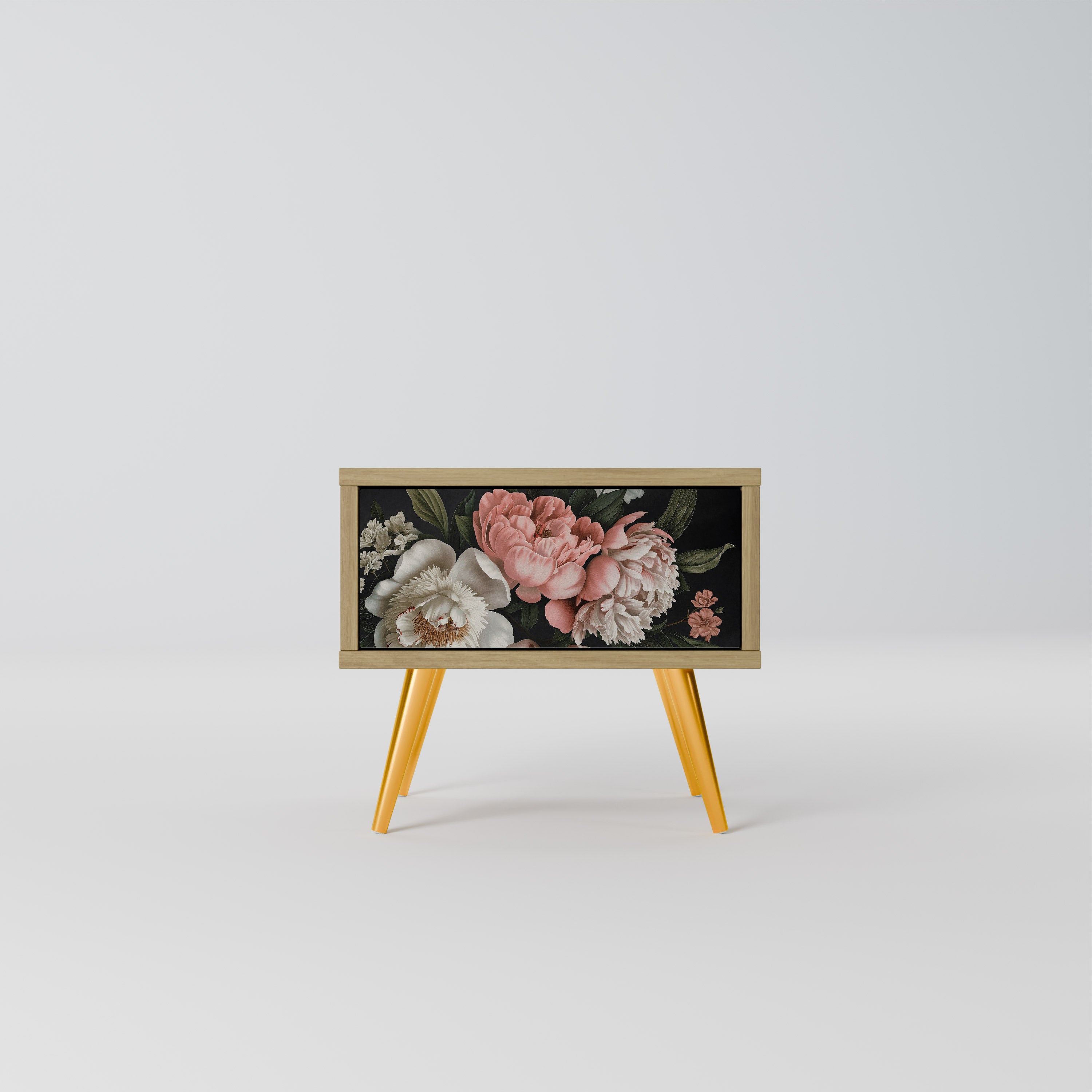 LUSH ELEGANCE Nightstand in Oak Effect