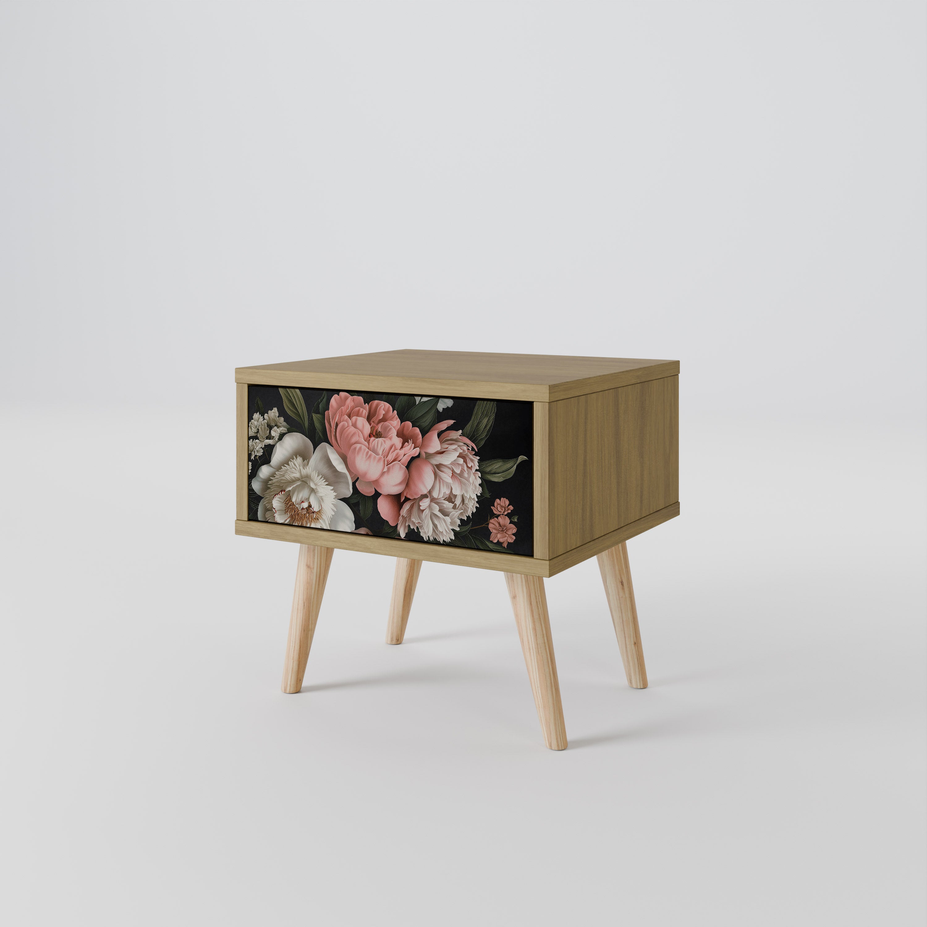 LUSH ELEGANCE Nightstand in Oak Effect