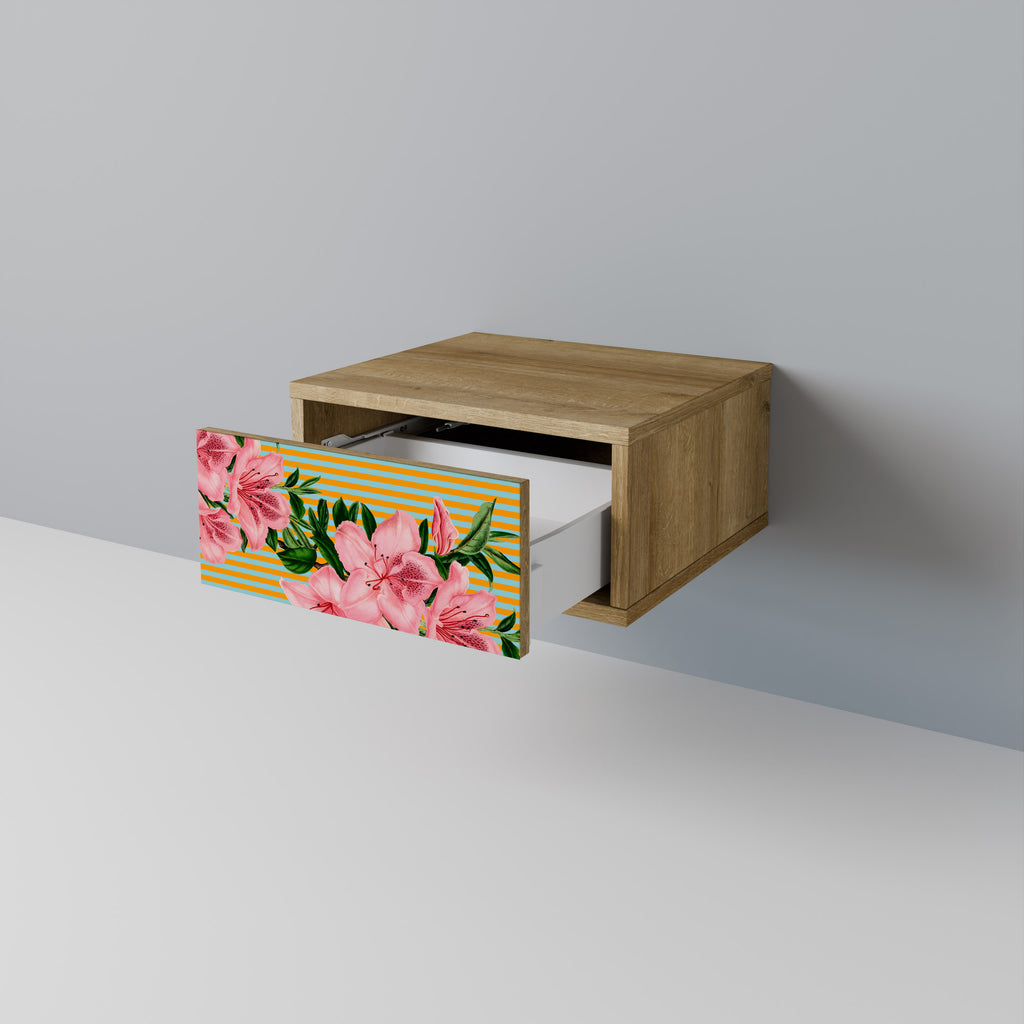 FRAGILE BEAUTY Nightstand in Oak Effect