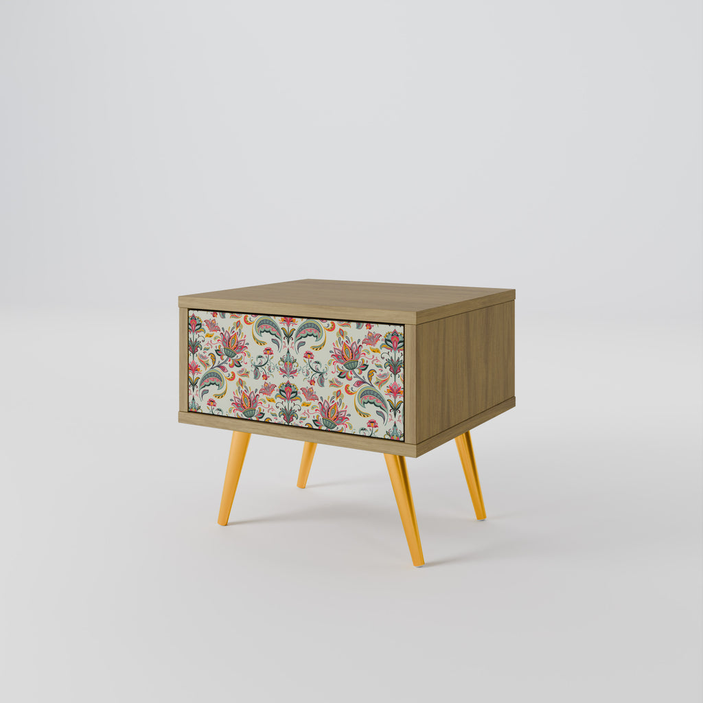 ORGANIC FOLKLORE Nightstand in Oak Effect