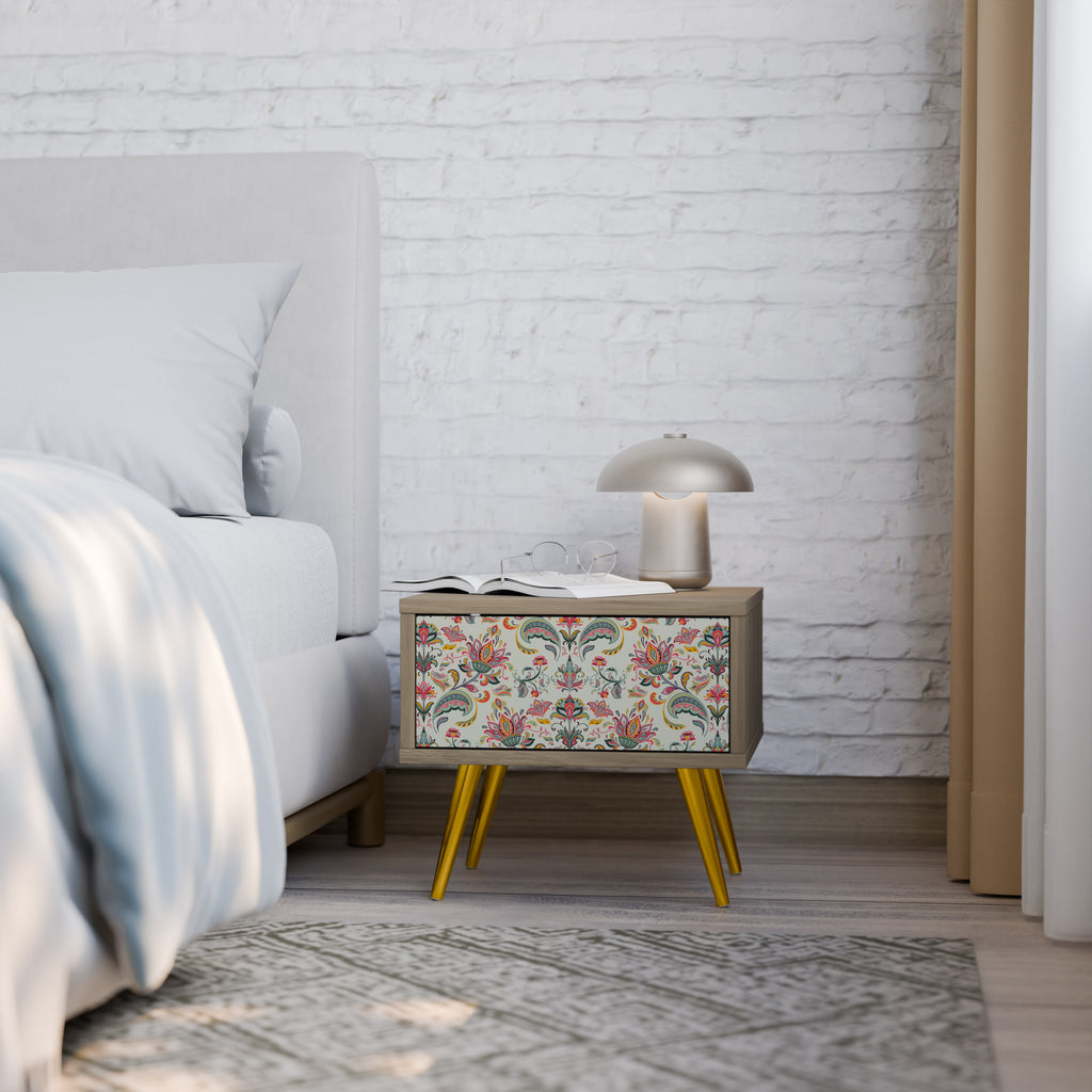 ORGANIC FOLKLORE Nightstand in Oak Effect