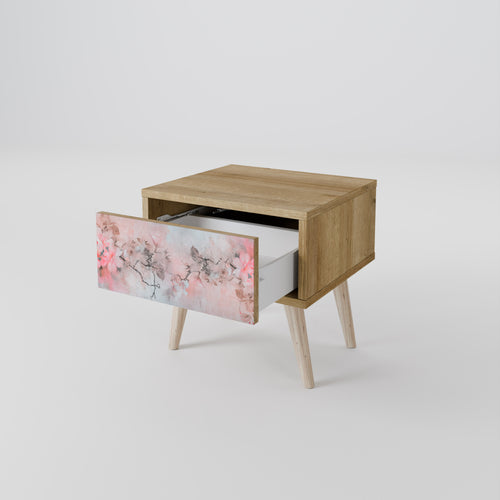 CHERRY BLOSSOM Mesita de Noche en Efecto Roble