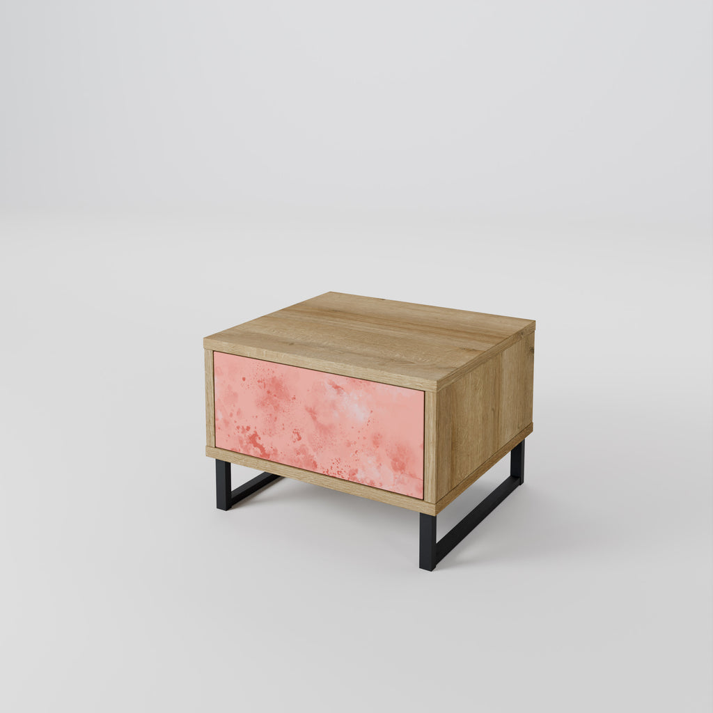 CRANE DANCE Nightstand in Oak Effect
