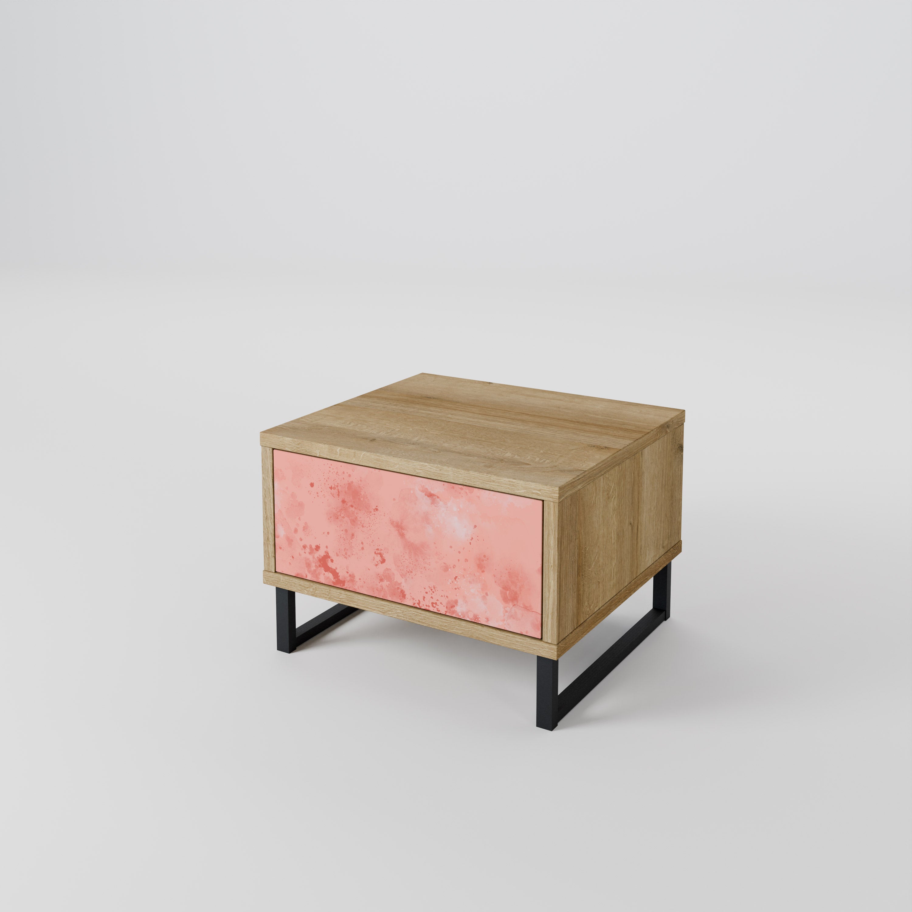 CRANE DANCE Nightstand in Oak Effect