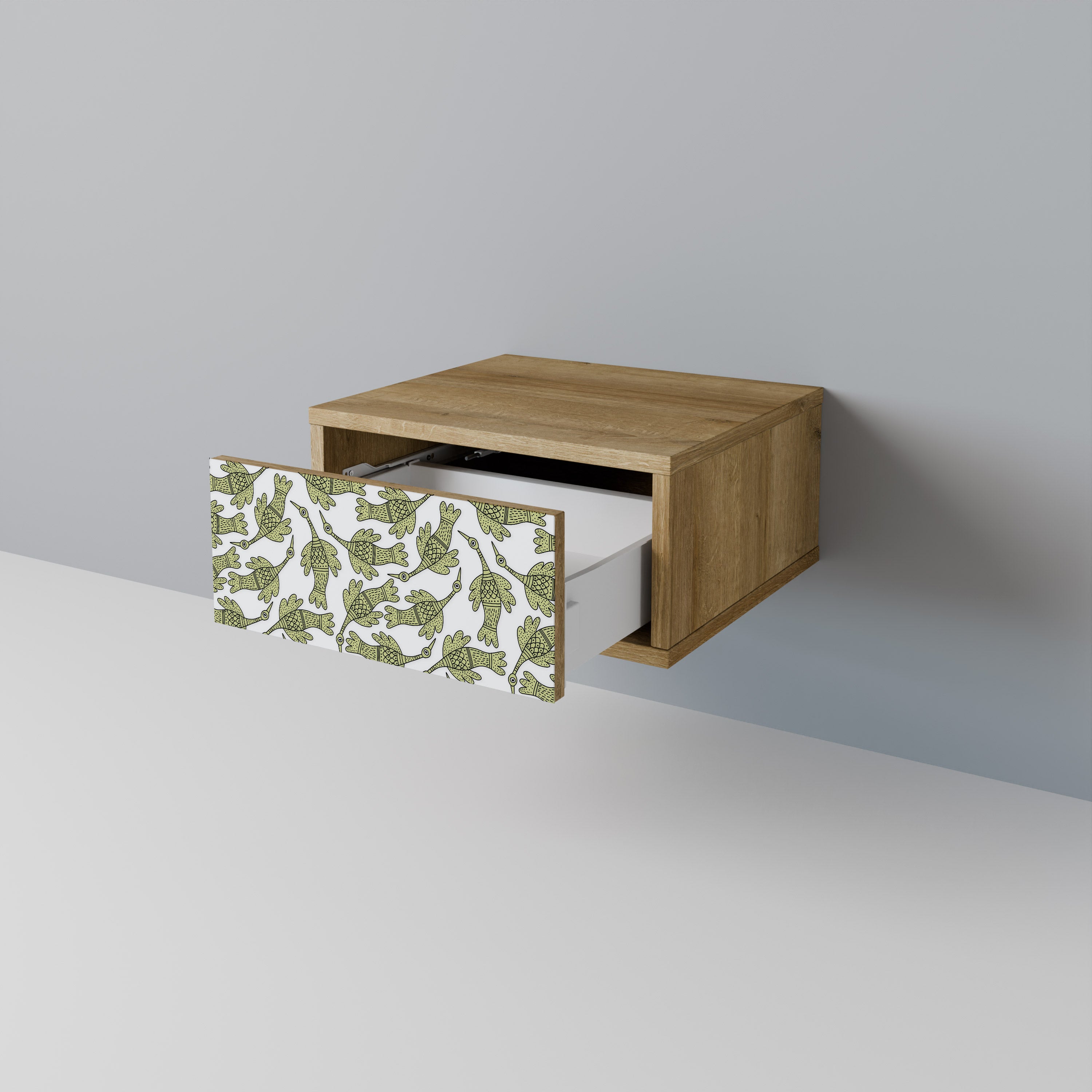 SEEDLING SONGBIRD Nightstand in Oak Effect