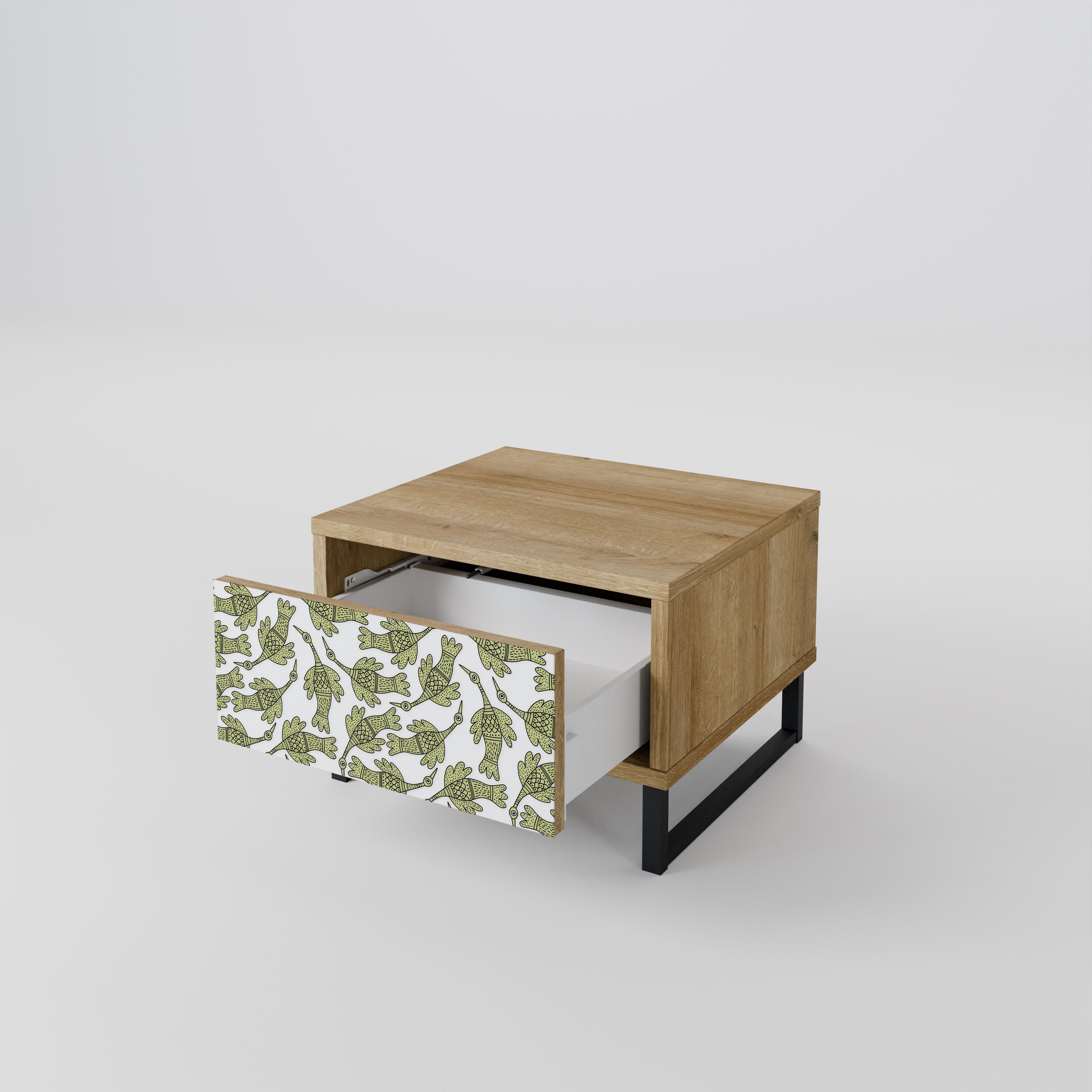 SEEDLING SONGBIRD Nightstand in Oak Effect