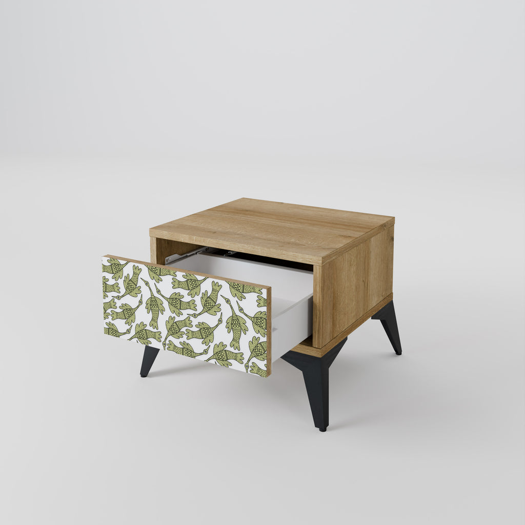 SEEDLING SONGBIRD Nightstand in Oak Effect