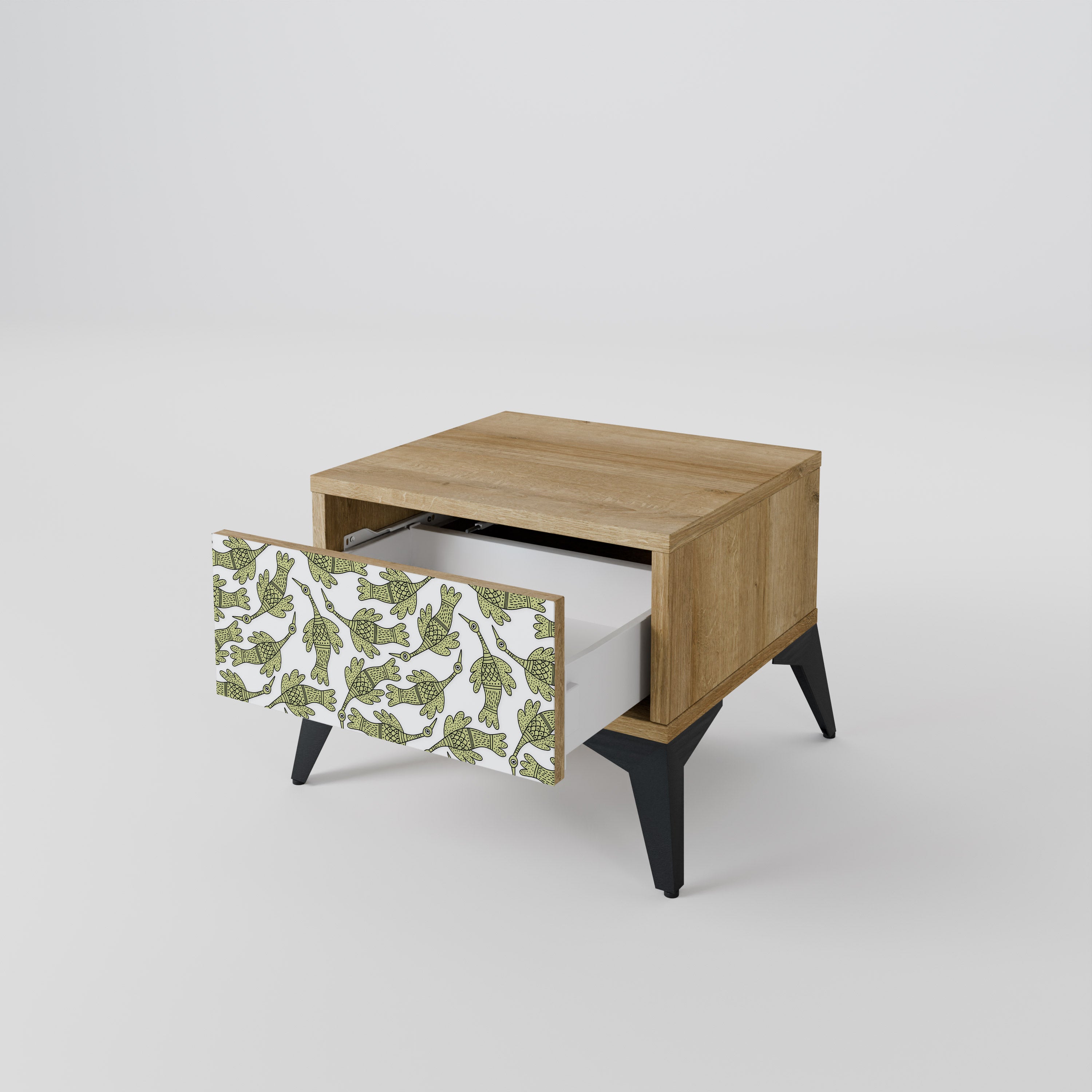 SEEDLING SONGBIRD Nightstand in Oak Effect