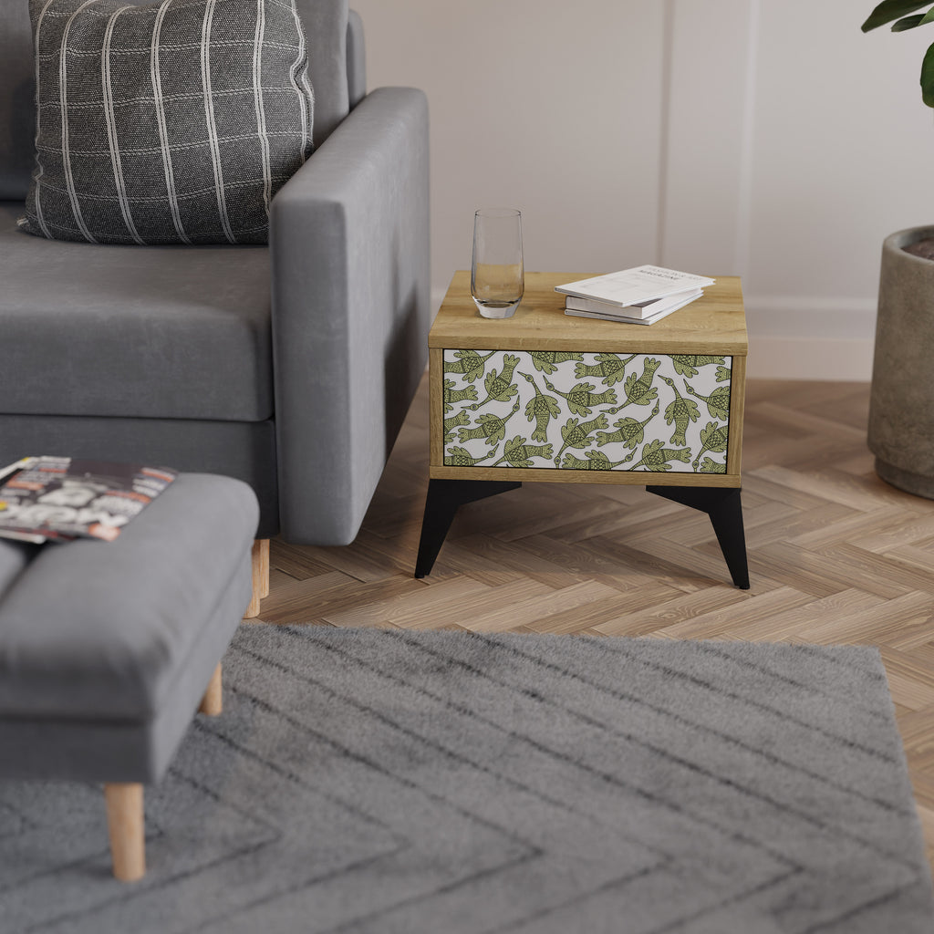 SEEDLING SONGBIRD Nightstand in Oak Effect