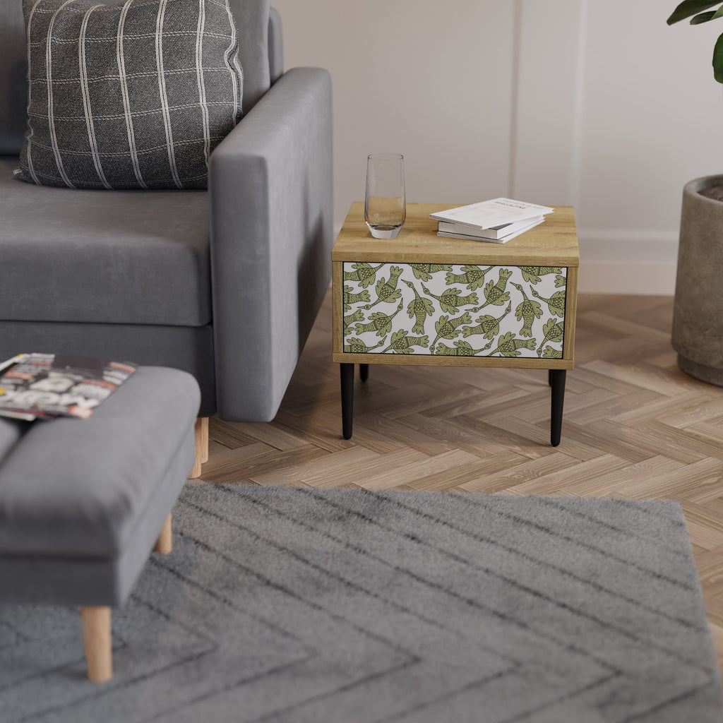 SEEDLING SONGBIRD Nightstand in Oak Effect
