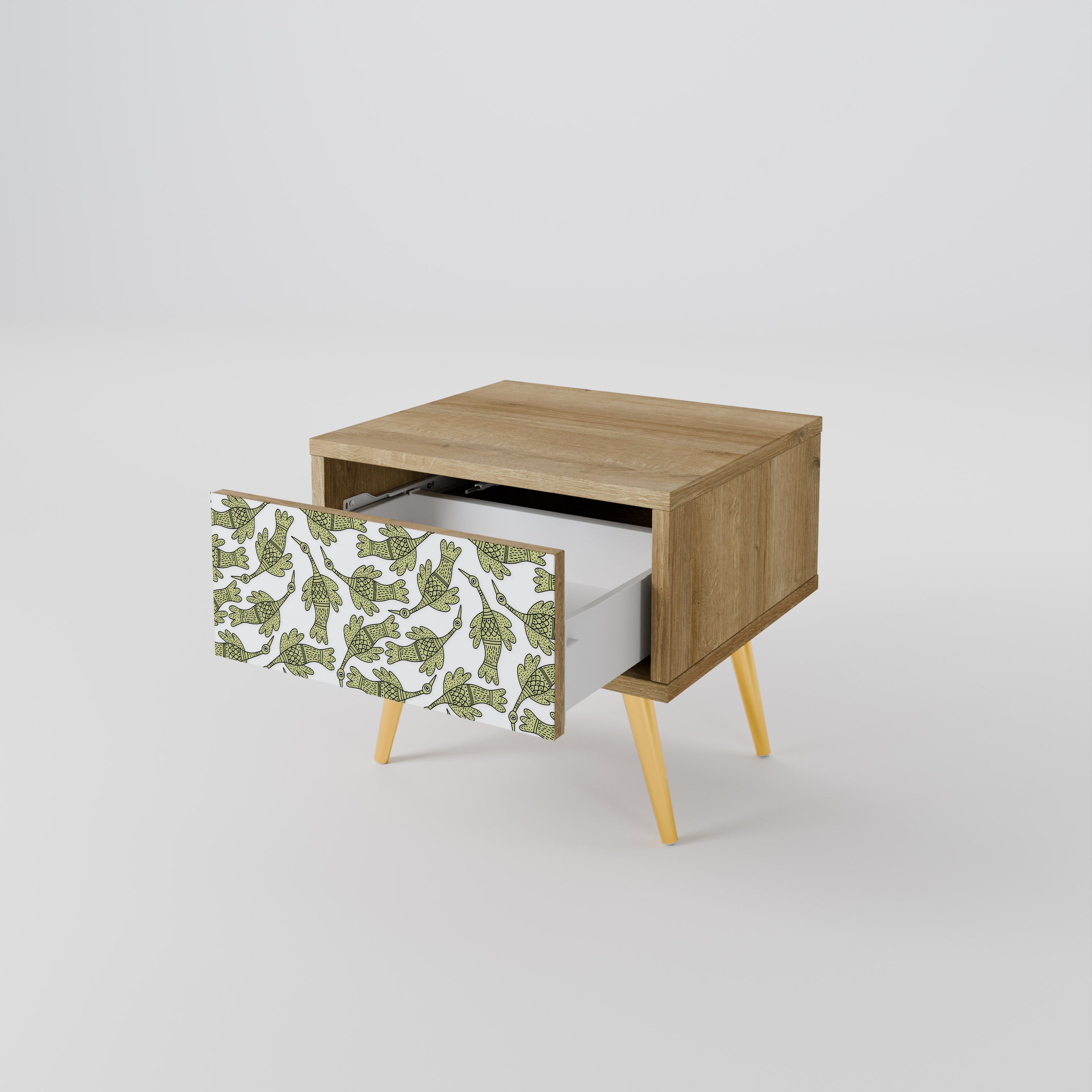 SEEDLING SONGBIRD Nightstand in Oak Effect