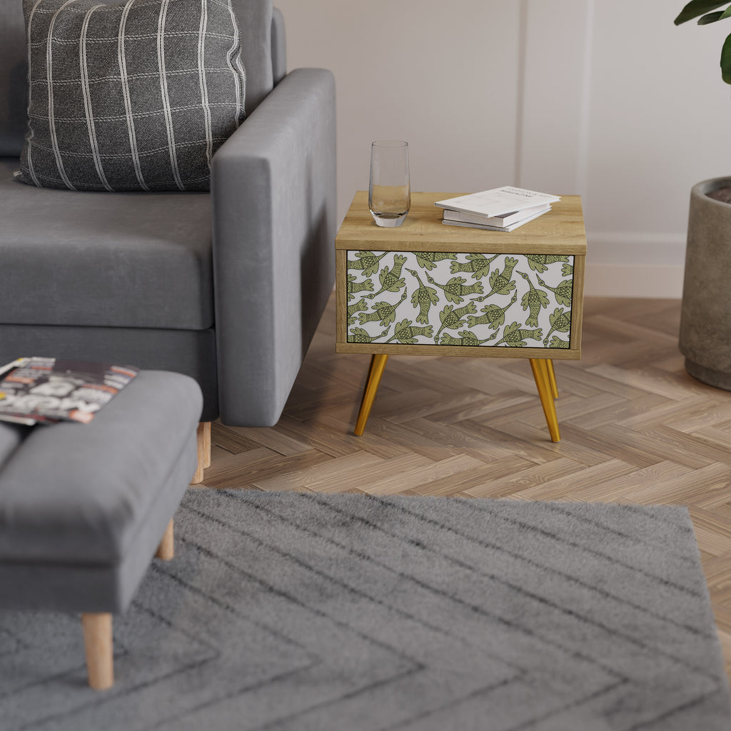 SEEDLING SONGBIRD Nightstand in Oak Effect