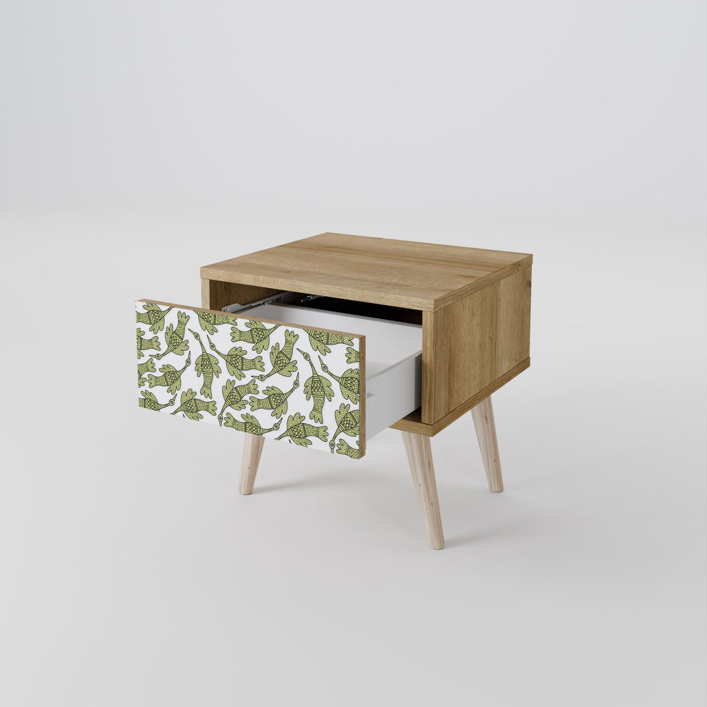 SEEDLING SONGBIRD Nightstand in Oak Effect