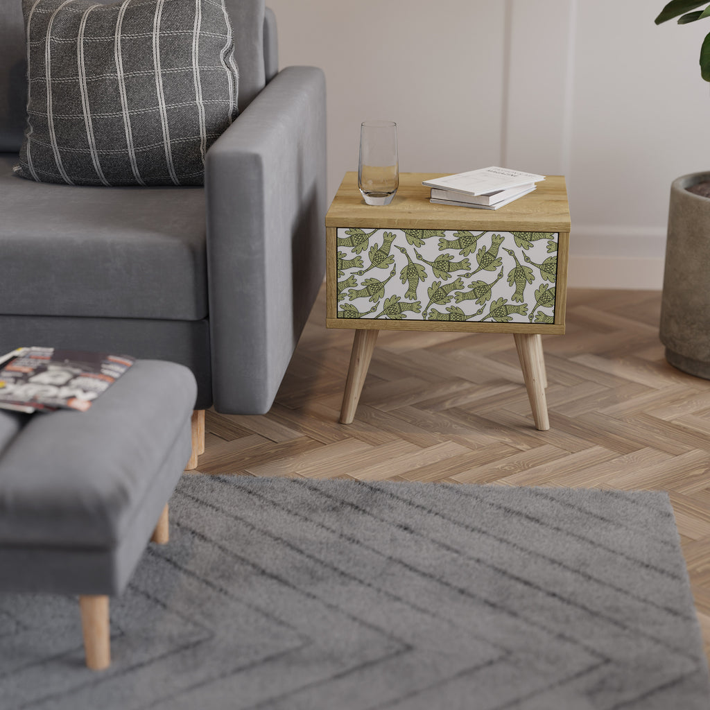 SEEDLING SONGBIRD Nightstand in Oak Effect