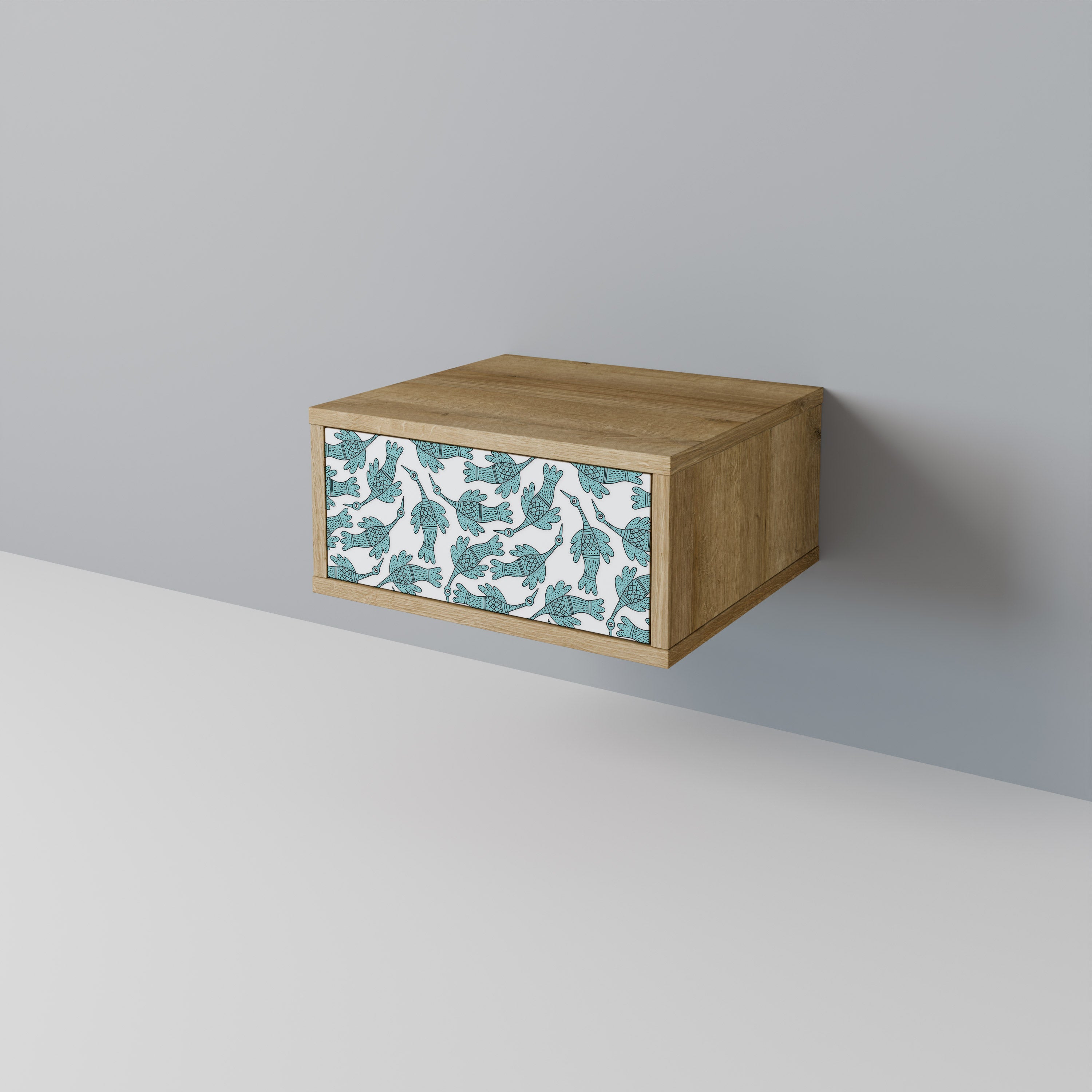 WATERSPOUT SONGIBIRD Nightstand in Oak Effect