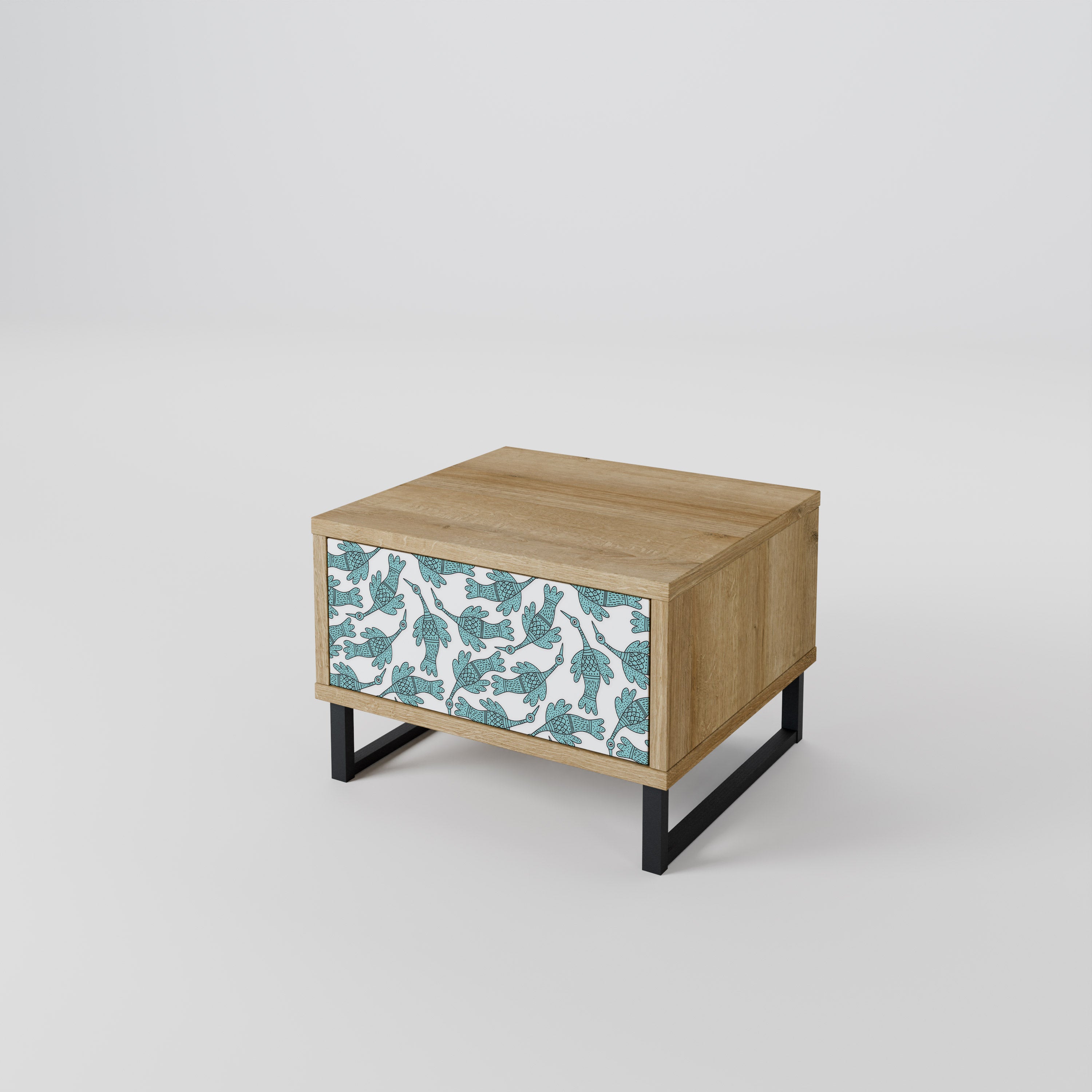 WATERSPOUT SONGIBIRD Nightstand in Oak Effect