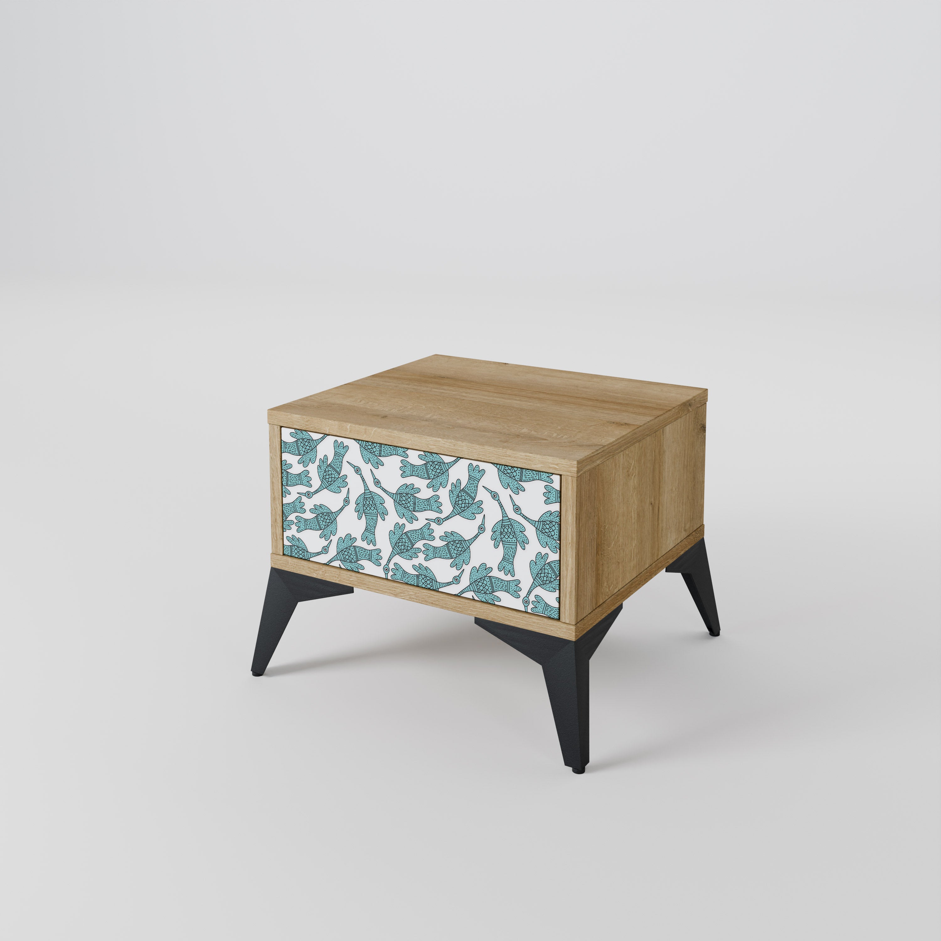 WATERSPOUT SONGIBIRD Nightstand in Oak Effect