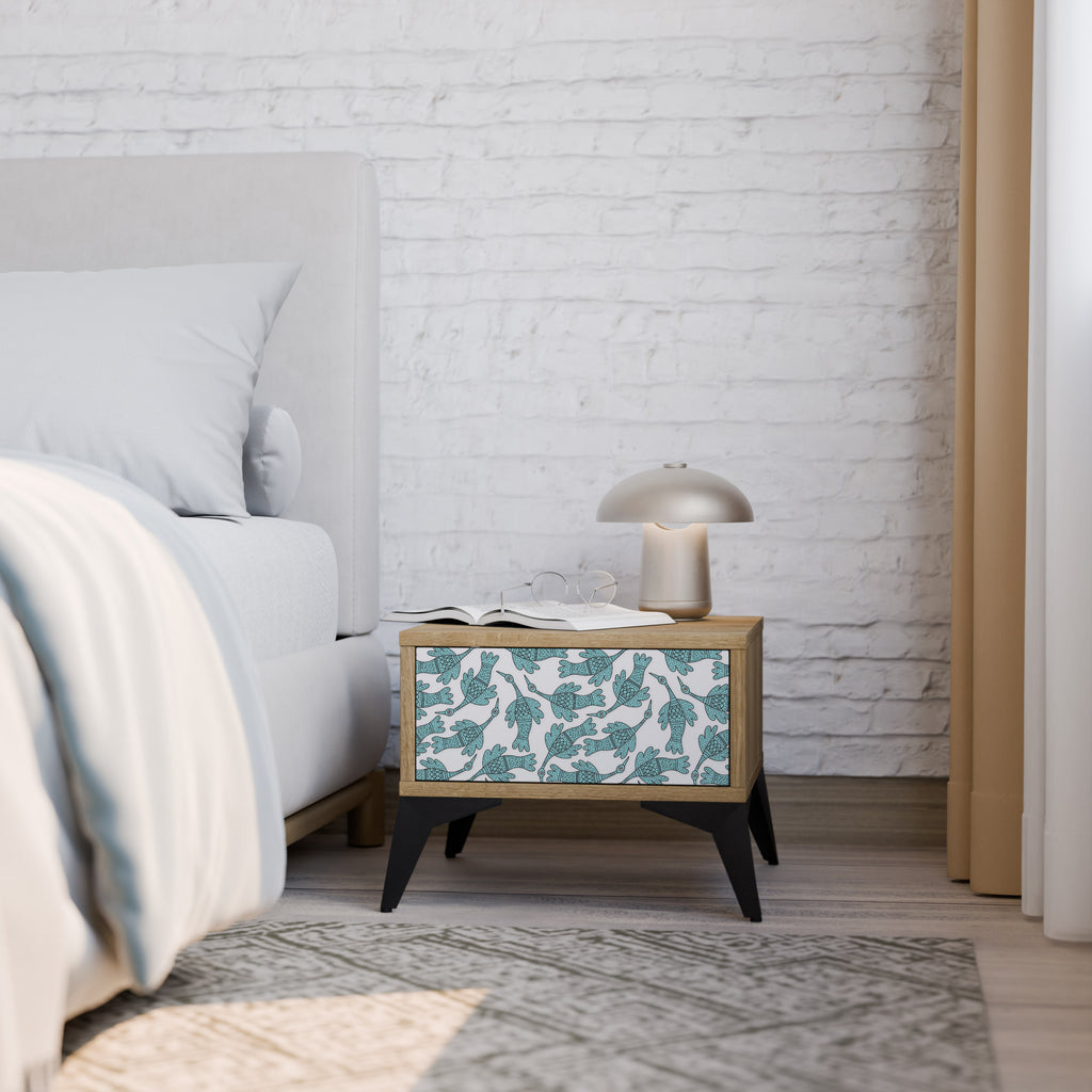 WATERSPOUT SONGIBIRD Nightstand in Oak Effect